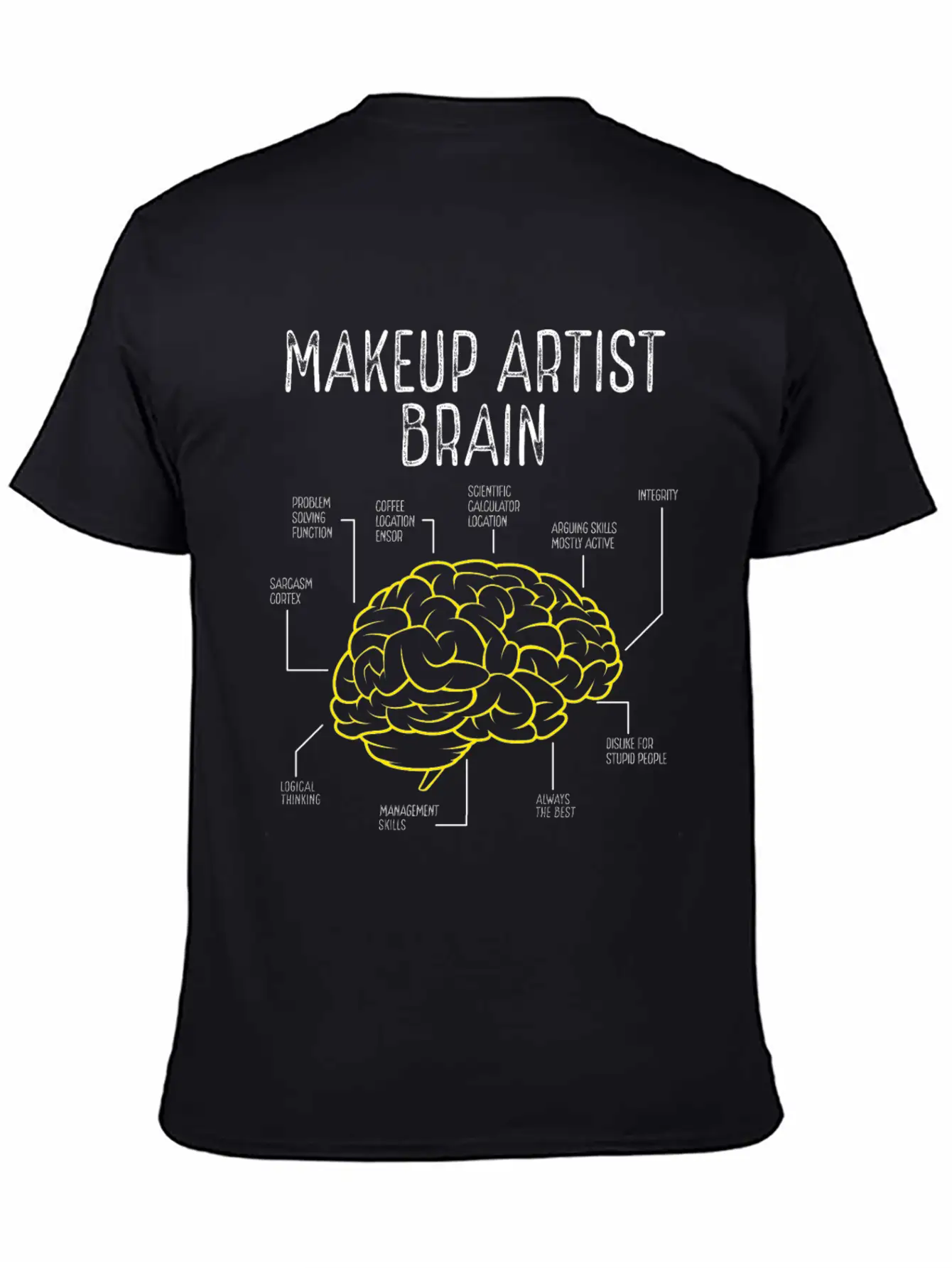 Makeup Artist Make Up Artist Must Haves Brushes Basic Graphic T-Shirt ¨C Daily Comfort In Soft Cotton