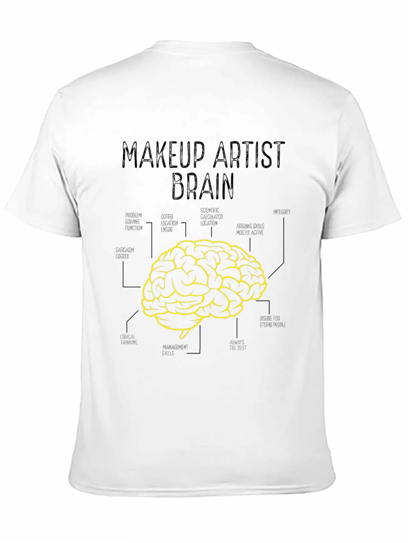 Makeup Artist Make Up Artist Must Haves Brushes Basic Graphic T-Shirt ¨C Daily Comfort In Soft Cotton