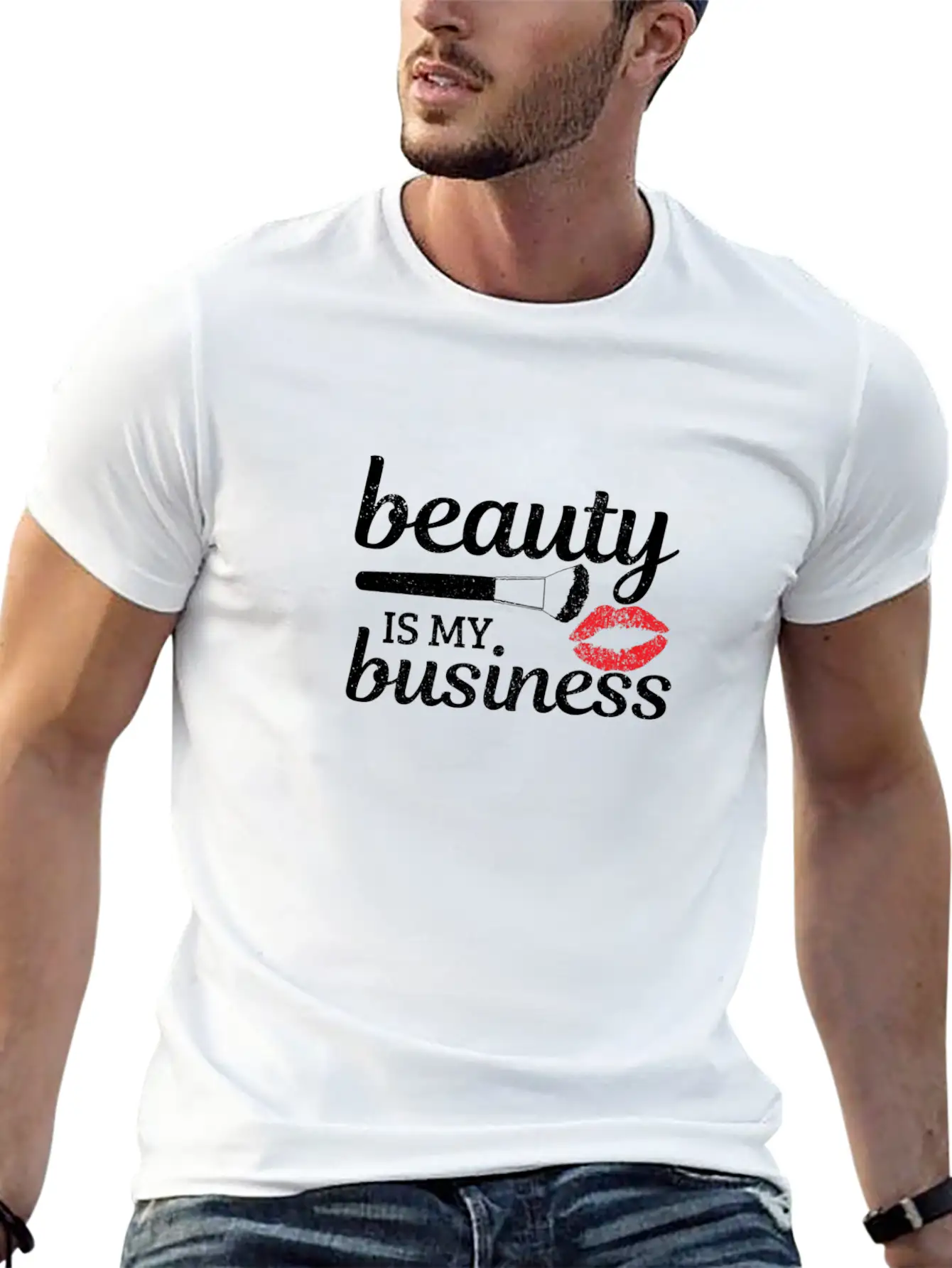 Makeup Artist Make Up Junkie Kosmetik Stylistin Ge Essential Cotton Tee For Daily Outfits ¨C Unisex Style