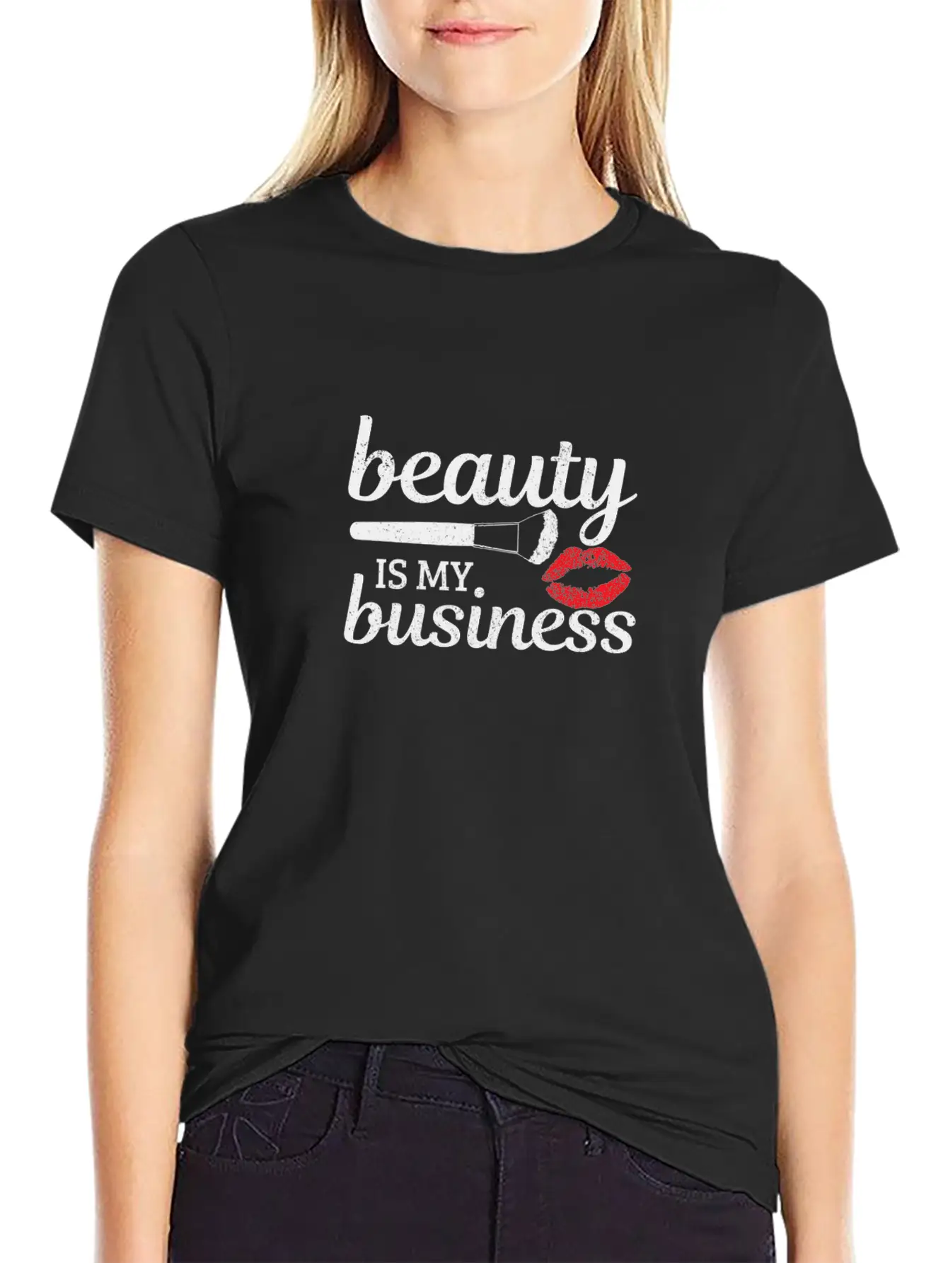Makeup Artist Make Up Junkie Kosmetik Stylistin Ge Essential Cotton Tee For Daily Outfits ¨C Unisex Style