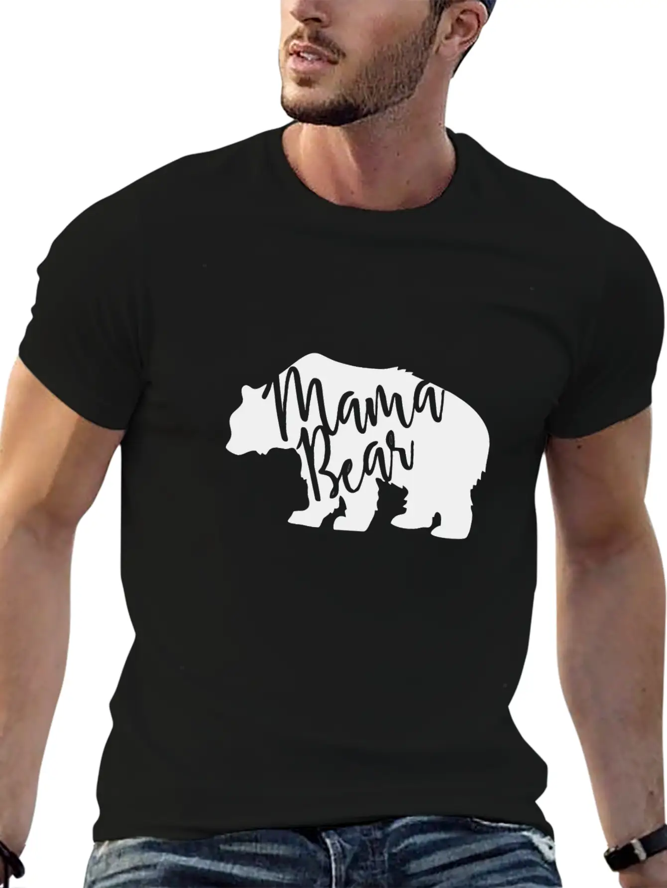 Mama Bear Essential Cotton Tee For Daily Outfits ¨C Unisex Style