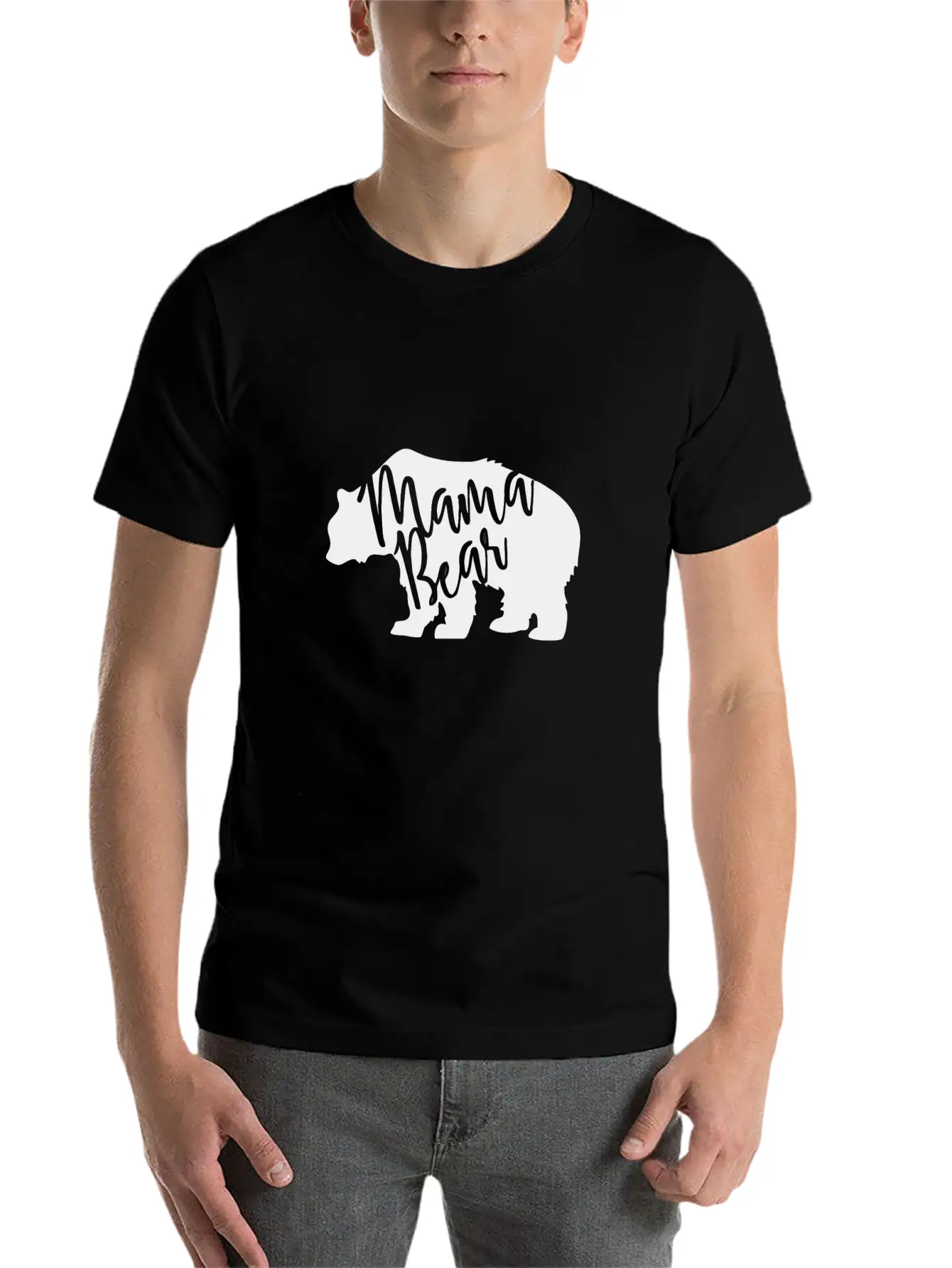 Mama Bear Essential Cotton Tee For Daily Outfits ¨C Unisex Style