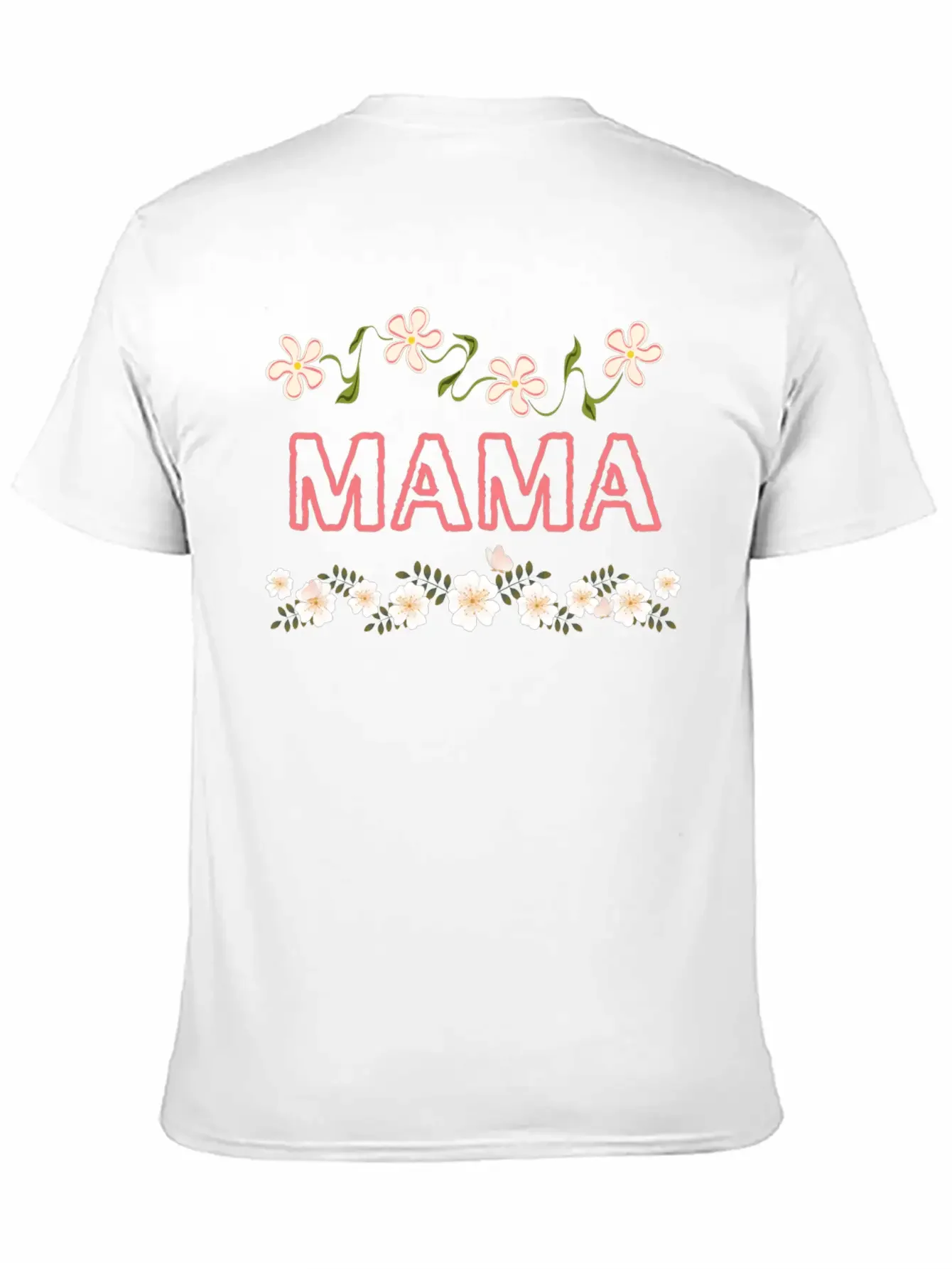 Mama Floral Design Basic Graphic T-Shirt ¨C Daily Comfort In Soft Cotton