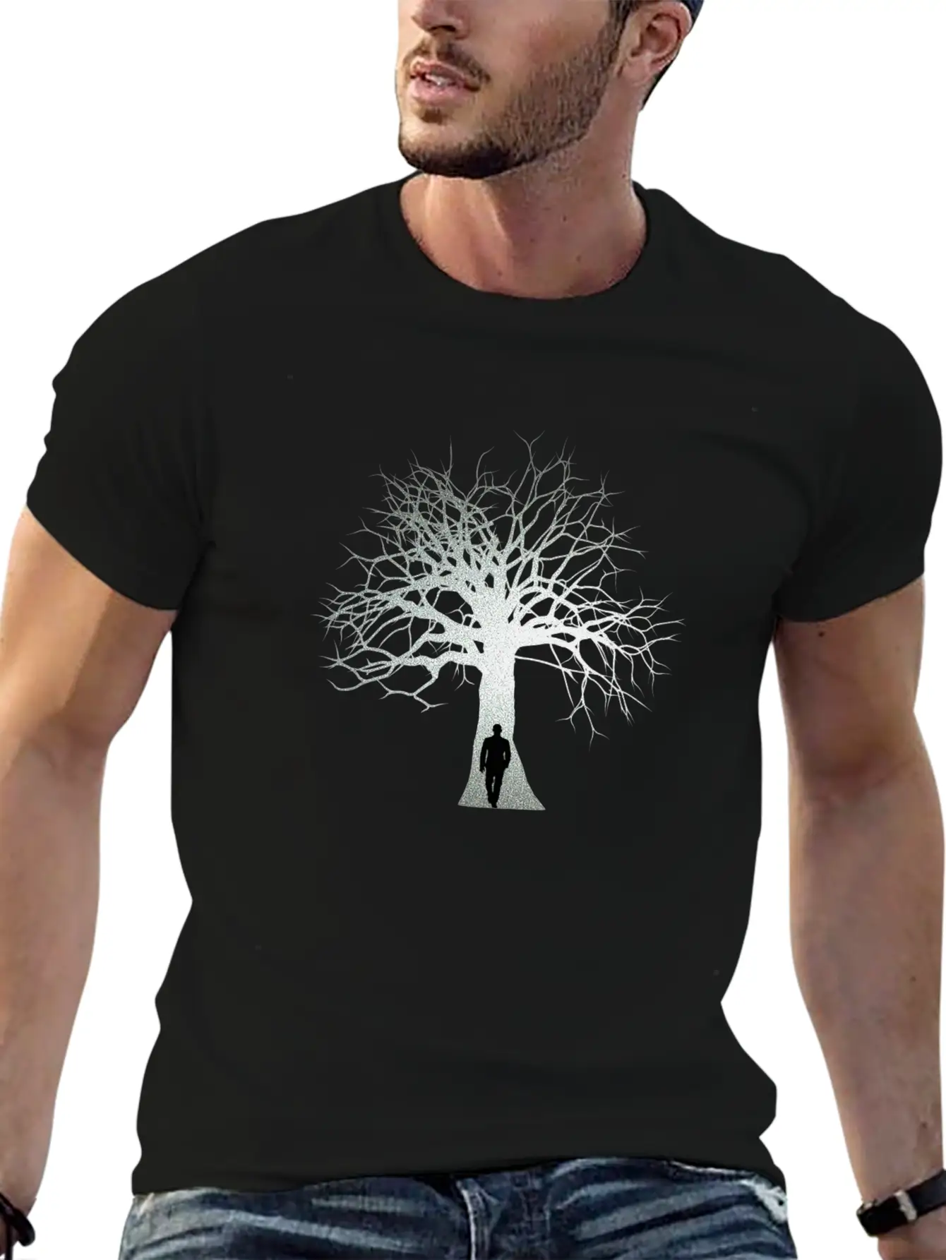 Man In A Tree Soft Cotton Short Sleeve Tee ¨C Unisex Wardrobe Staple