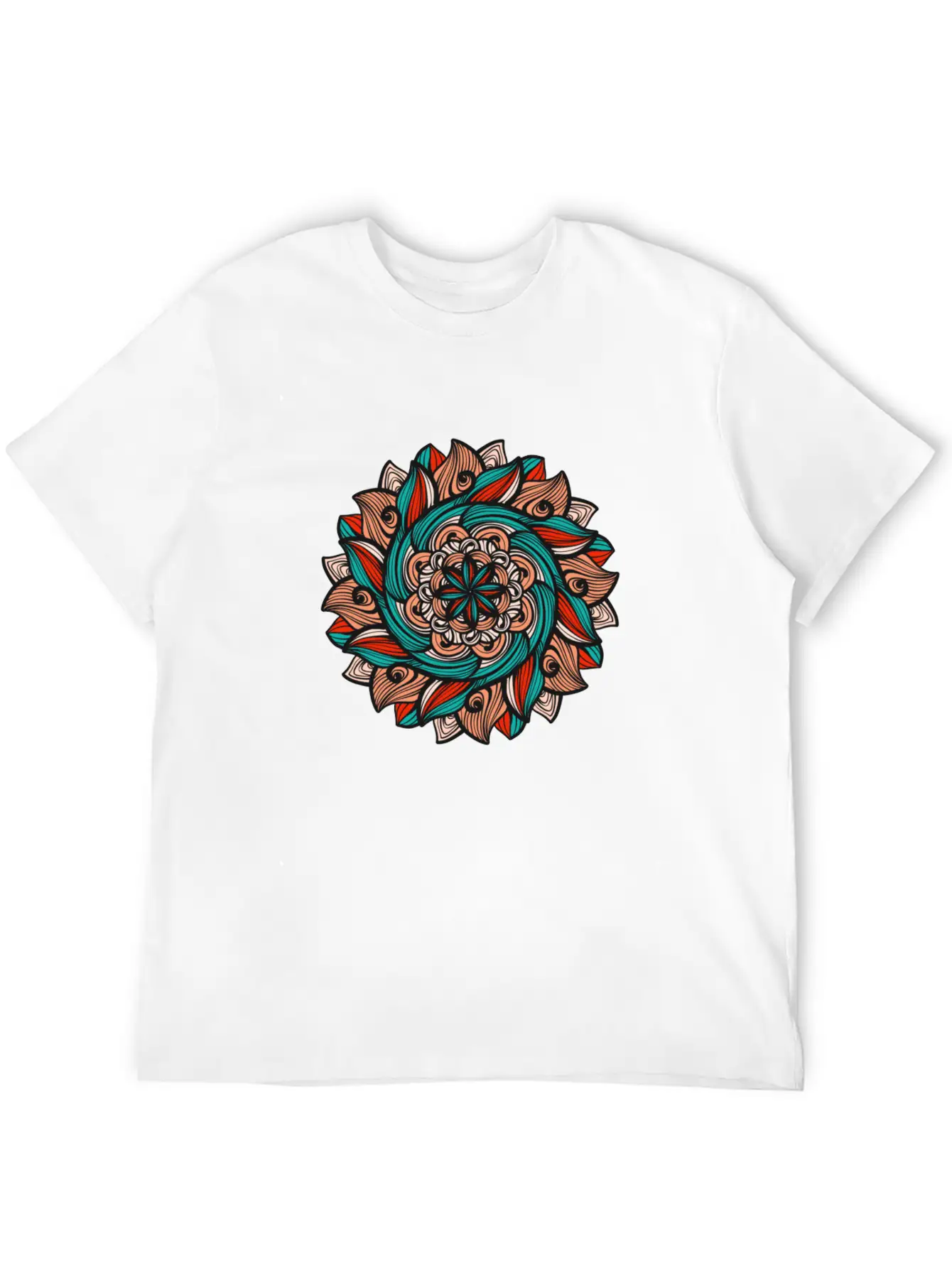 Mandala Basic Graphic T-Shirt ¨C Daily Comfort In Soft Cotton