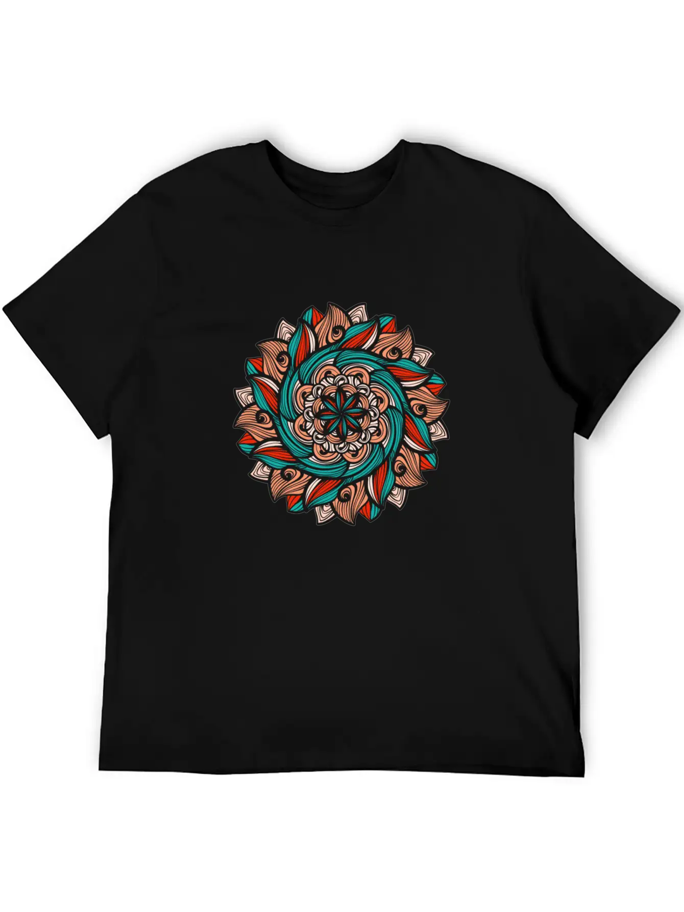 Mandala Basic Graphic T-Shirt ¨C Daily Comfort In Soft Cotton