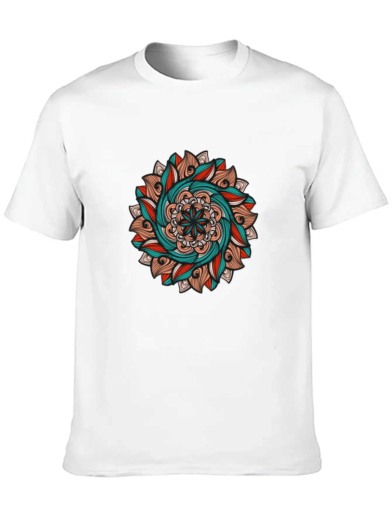 Mandala Basic Graphic T-Shirt ¨C Daily Comfort In Soft Cotton