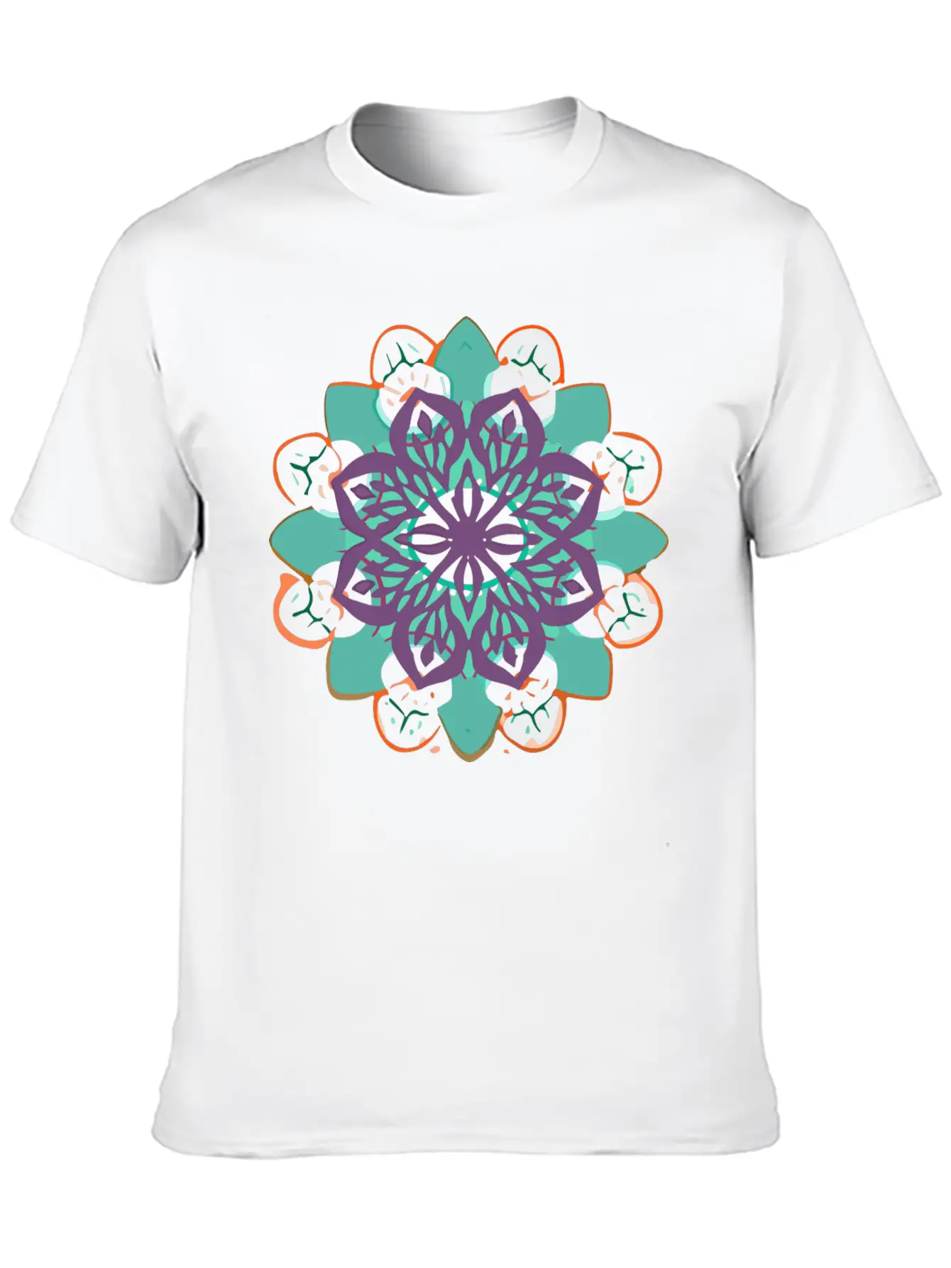 Mandala Gamut Stuffed Basic Graphic T-Shirt ¨C Daily Comfort In Soft Cotton