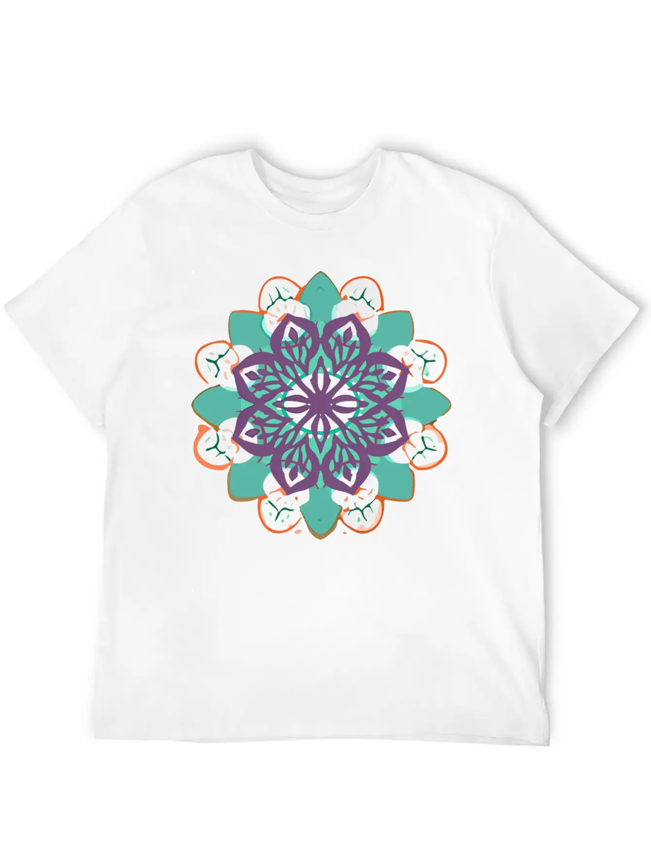 Mandala Gamut Stuffed Basic Graphic T-Shirt ¨C Daily Comfort In Soft Cotton