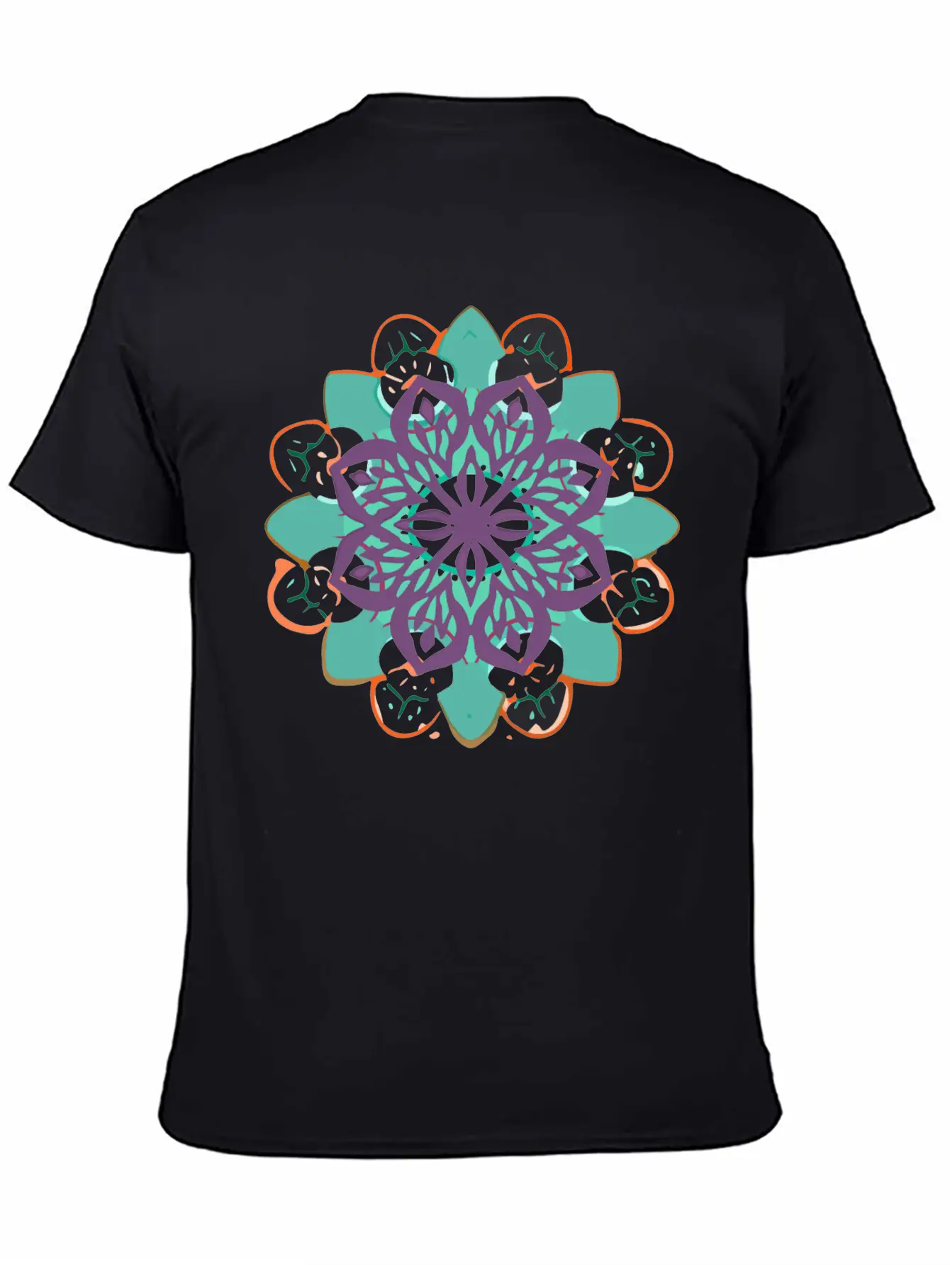 Mandala Gamut Stuffed Basic Graphic T-Shirt ¨C Daily Comfort In Soft Cotton