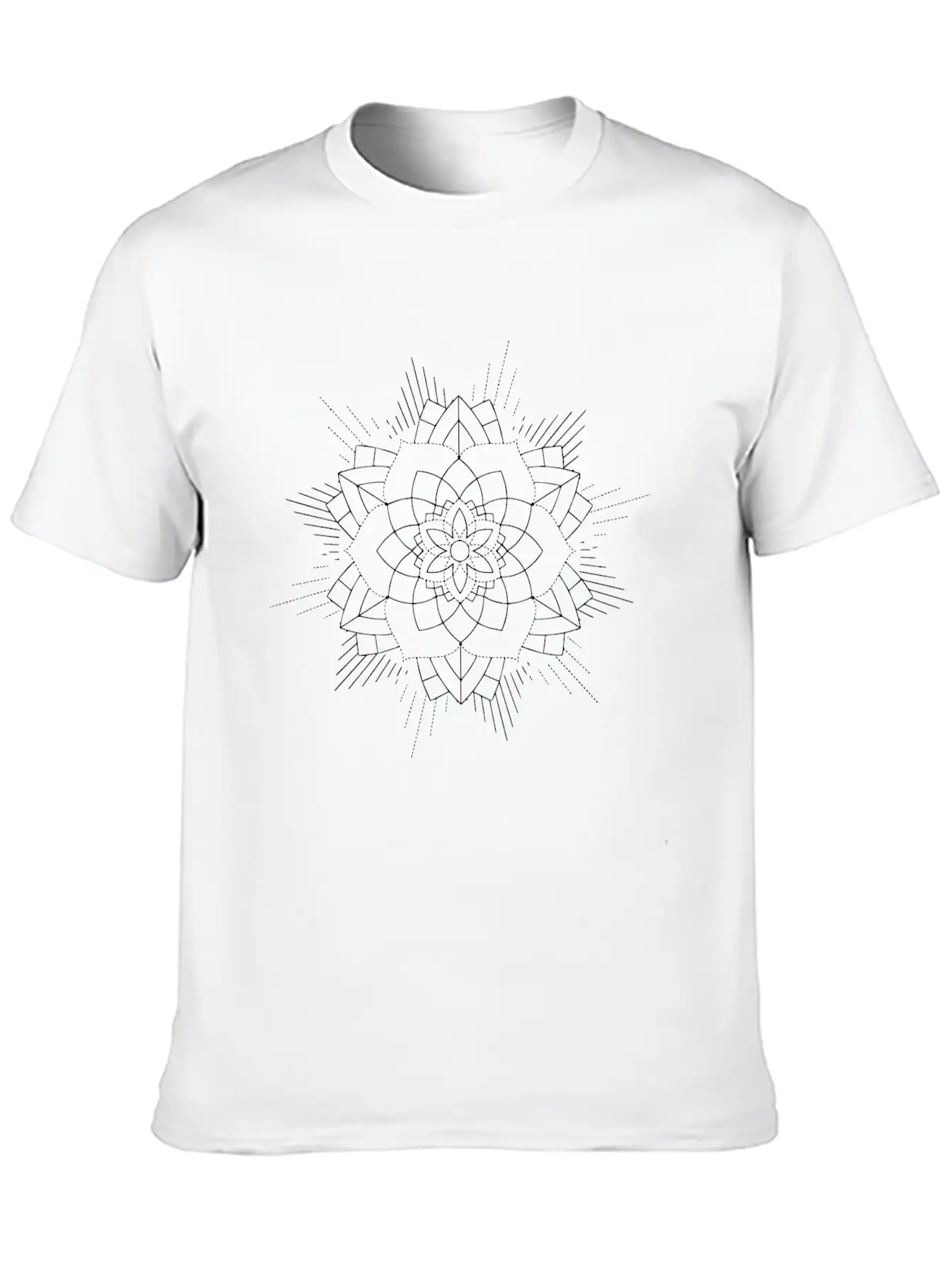 Mandala Oldschool MANDALA Ink Tattoo Newschool Mod Essential Cotton Tee For Daily Outfits ¨C Unisex Style