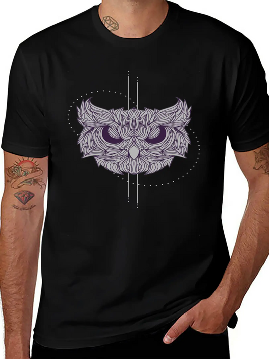Mandala Owl Design - Owl Basic Graphic T-Shirt ¨C Daily Comfort In Soft Cotton