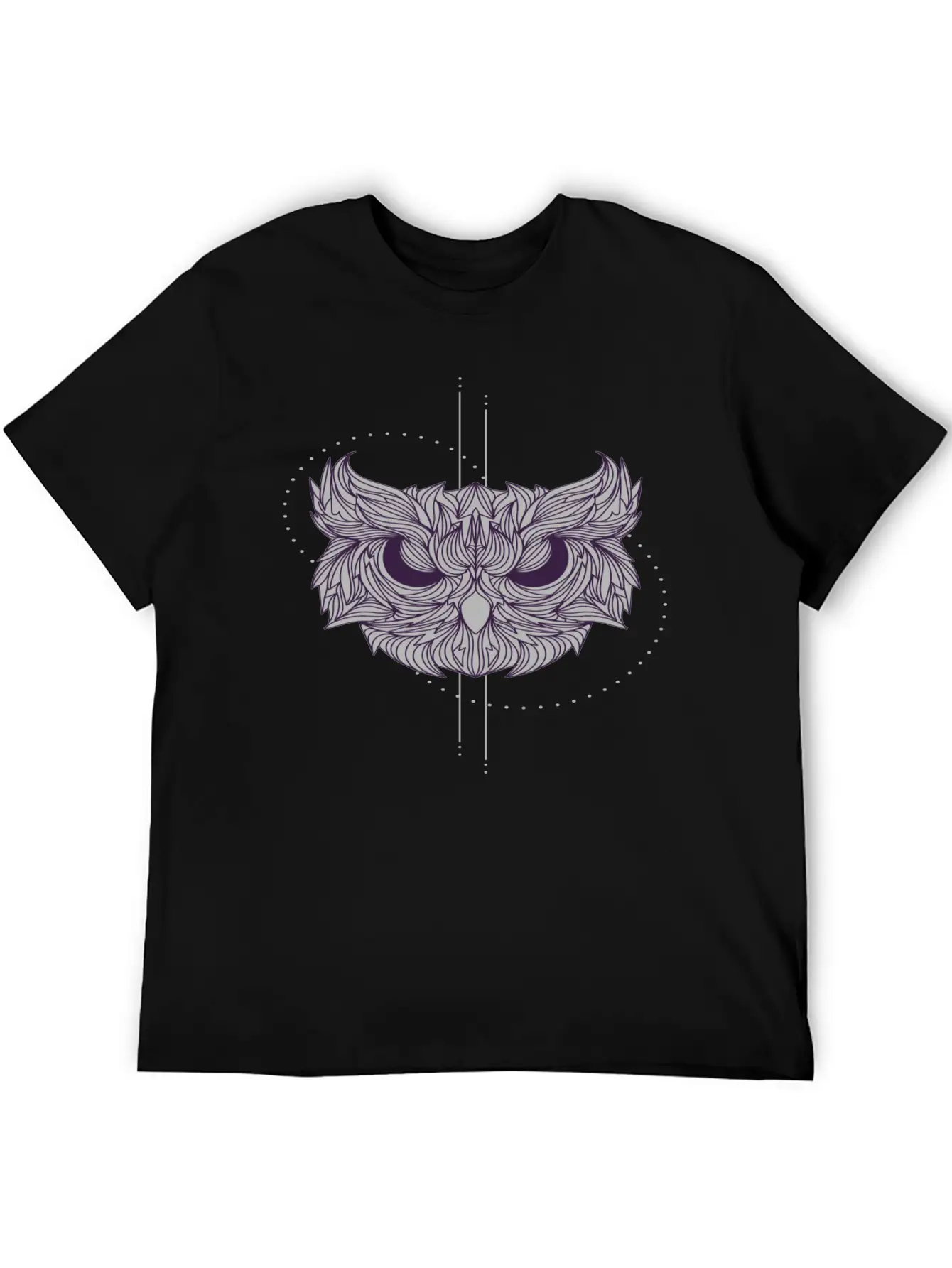 Mandala Owl Design - Owl Basic Graphic T-Shirt ¨C Daily Comfort In Soft Cotton