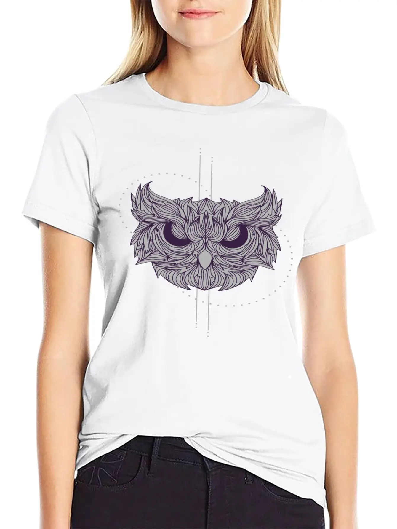 Mandala Owl Design - Owl Basic Graphic T-Shirt ¨C Daily Comfort In Soft Cotton
