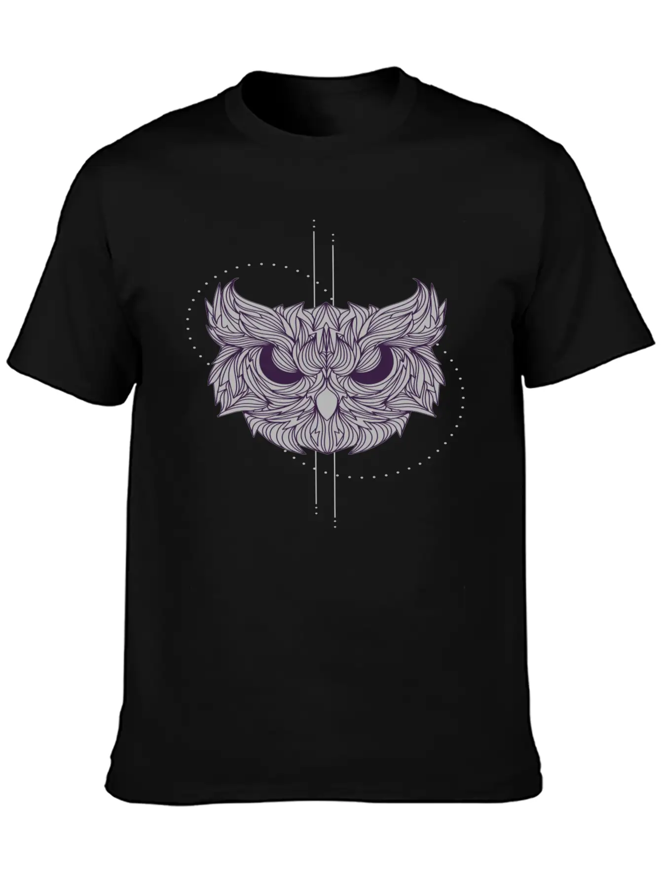 Mandala Owl Design - Owl Basic Graphic T-Shirt ¨C Daily Comfort In Soft Cotton