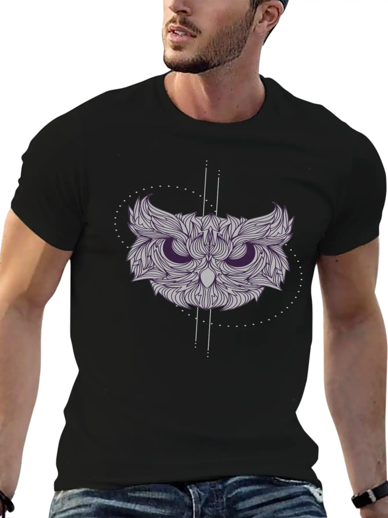 Mandala Owl Design - Owl Basic Graphic T-Shirt ¨C Daily Comfort In Soft Cotton