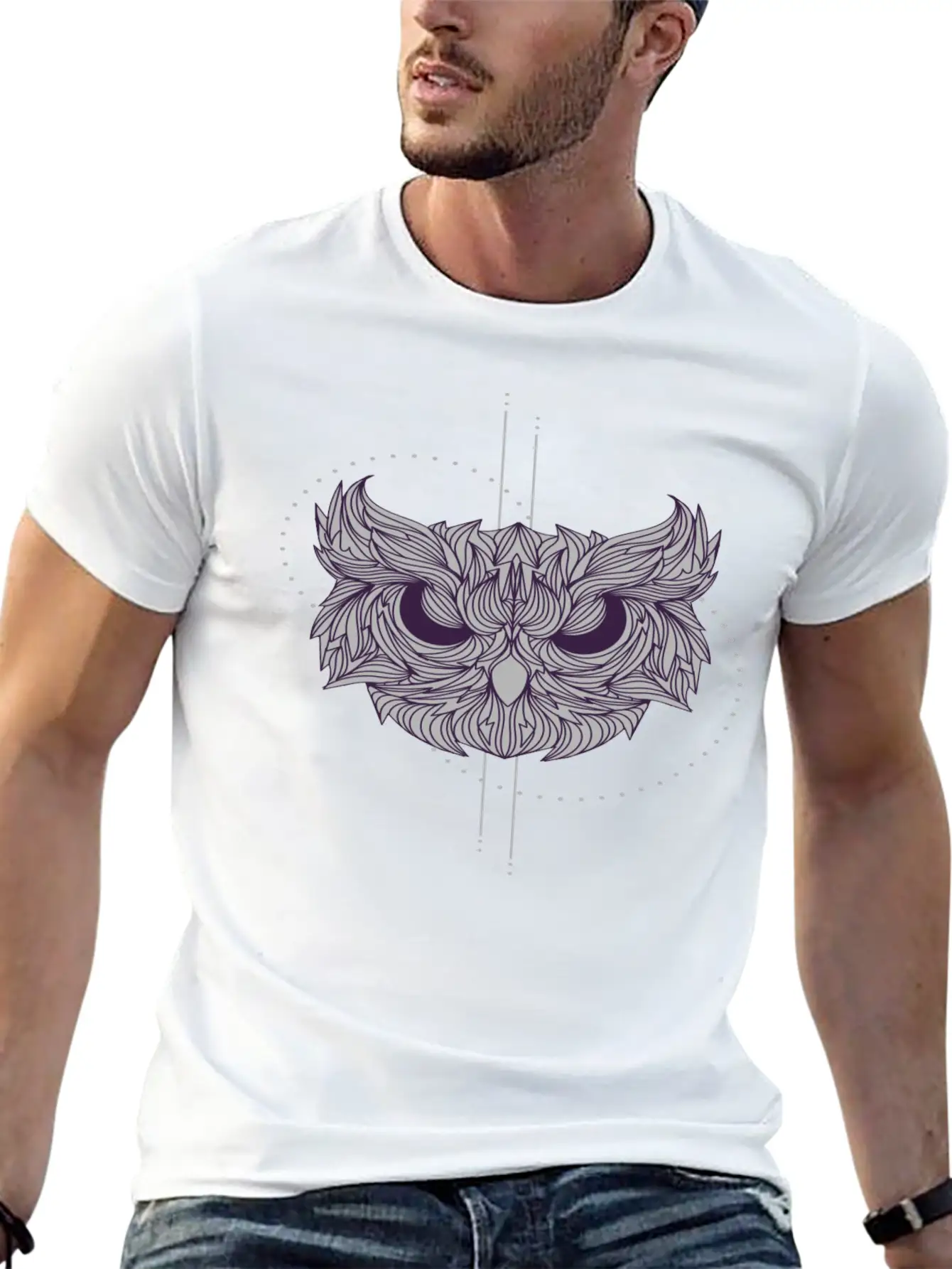 Mandala Owl Design - Owl Basic Graphic T-Shirt ¨C Daily Comfort In Soft Cotton