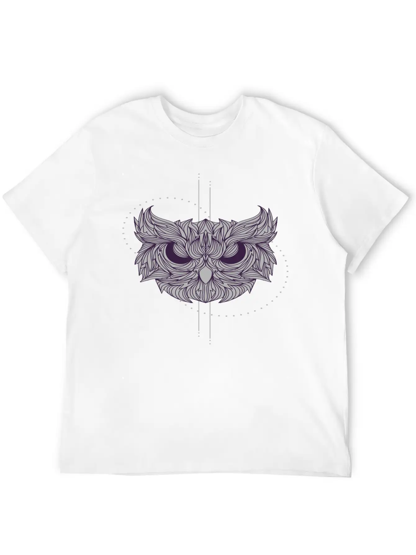 Mandala Owl Design - Owl Basic Graphic T-Shirt ¨C Daily Comfort In Soft Cotton