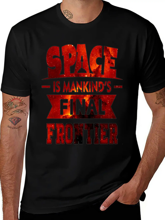 Mankind S Final Frontier- Astronauts -Total Basics Essential Cotton Tee For Daily Outfits ¨C Unisex Style