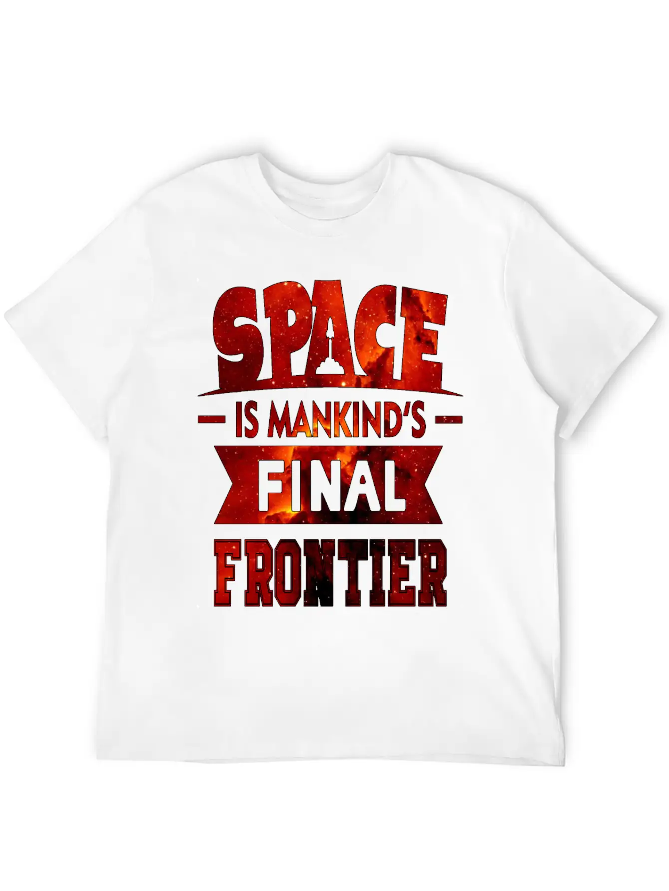 Mankind S Final Frontier- Astronauts -Total Basics Essential Cotton Tee For Daily Outfits ¨C Unisex Style