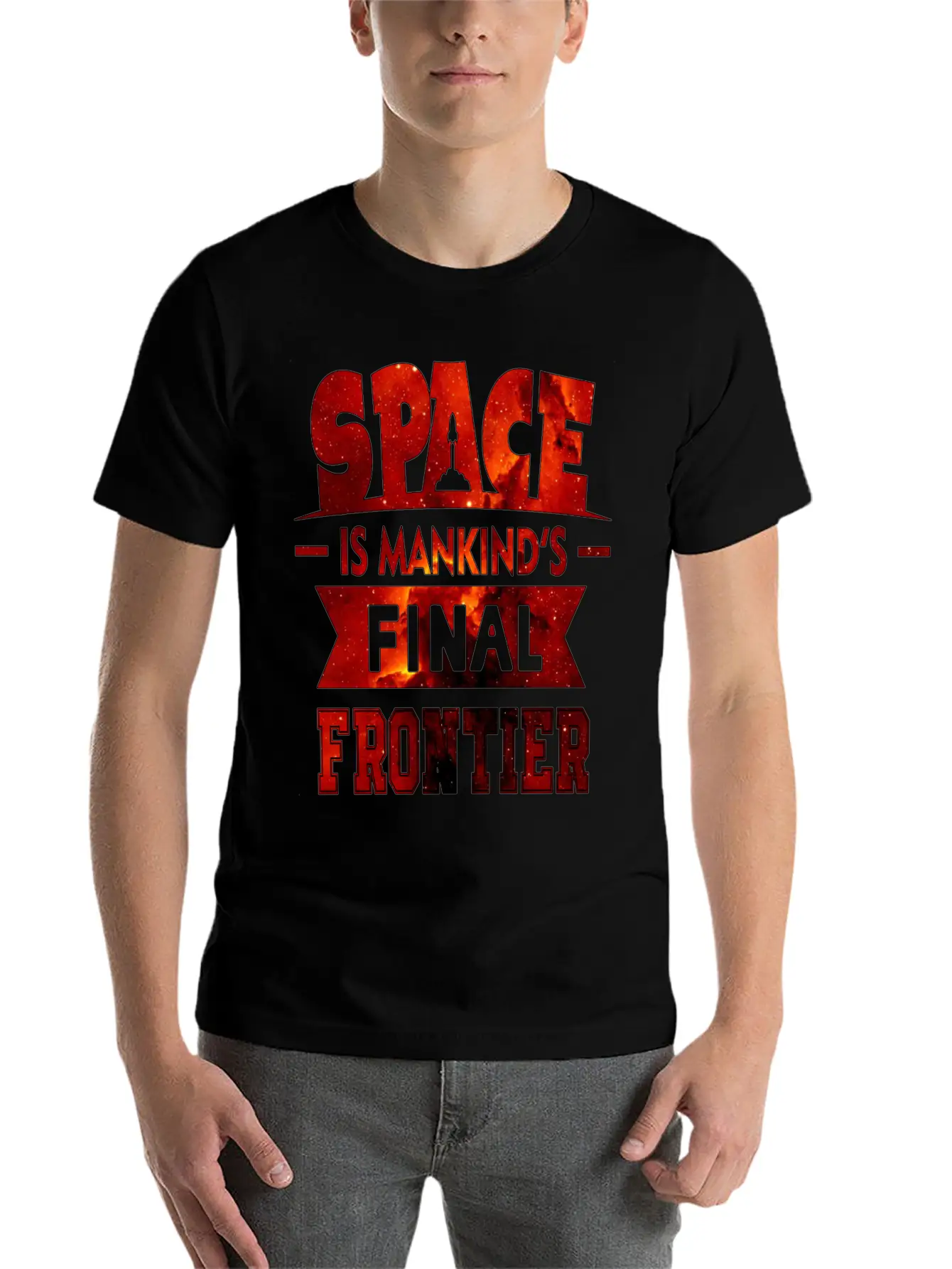 Mankind S Final Frontier- Astronauts -Total Basics Essential Cotton Tee For Daily Outfits ¨C Unisex Style