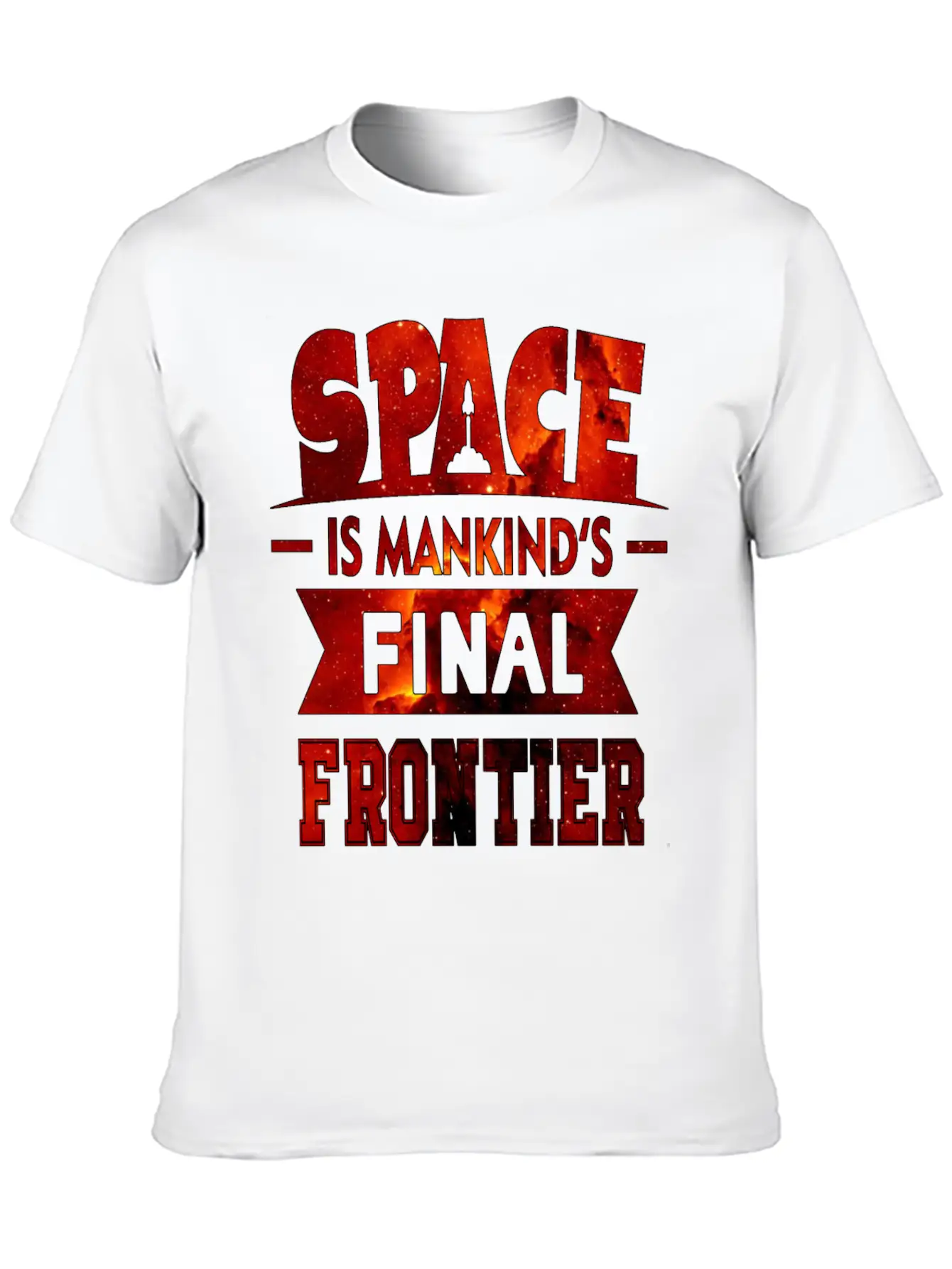 Mankind S Final Frontier- Astronauts -Total Basics Essential Cotton Tee For Daily Outfits ¨C Unisex Style