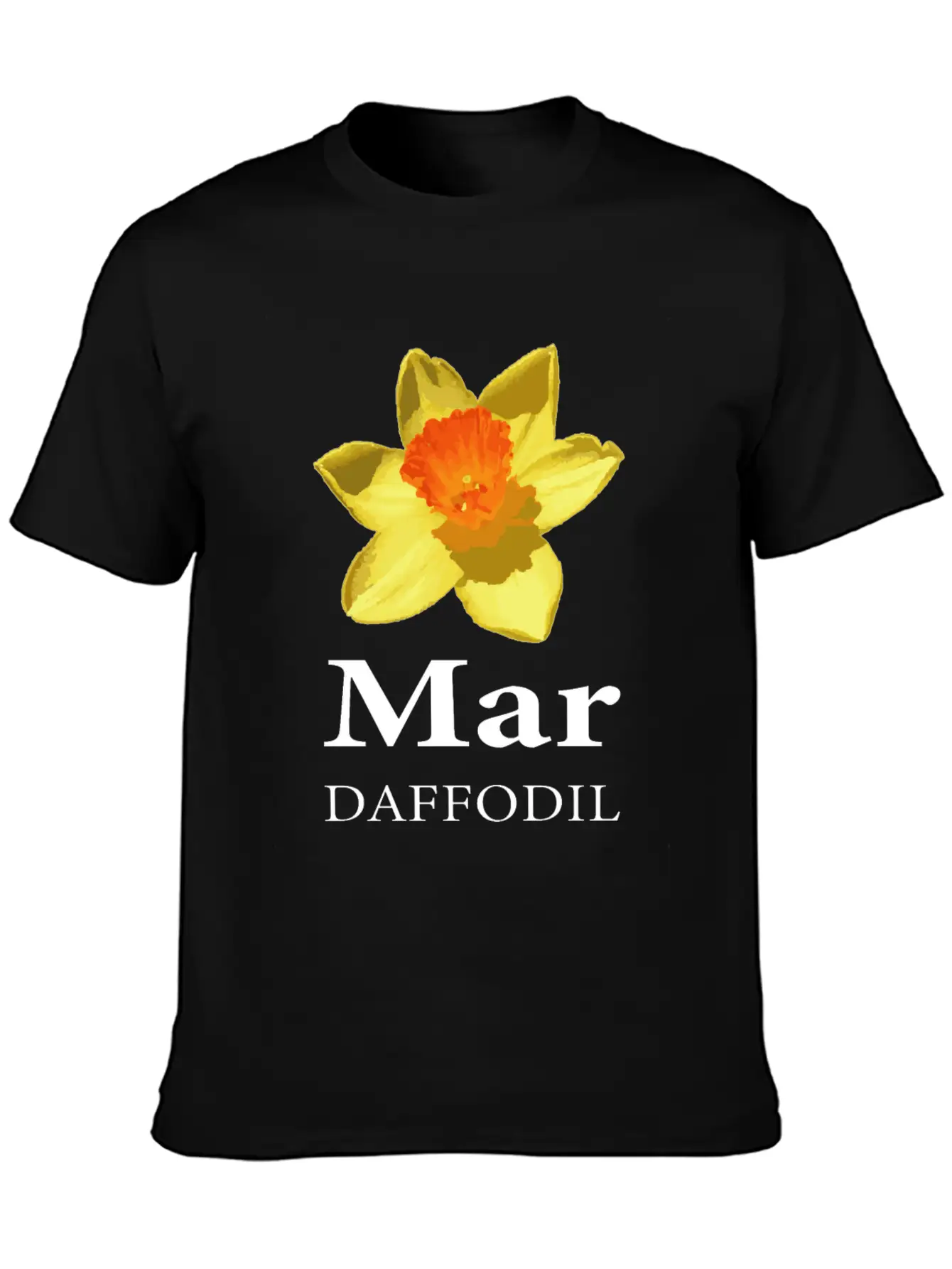March Daffodil Flower Shop Owner Gift Essential Cotton Tee For Daily Outfits ¨C Unisex Style