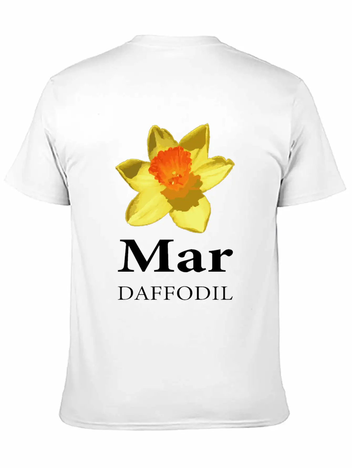 March Daffodil Flower Shop Owner Gift Essential Cotton Tee For Daily Outfits ¨C Unisex Style
