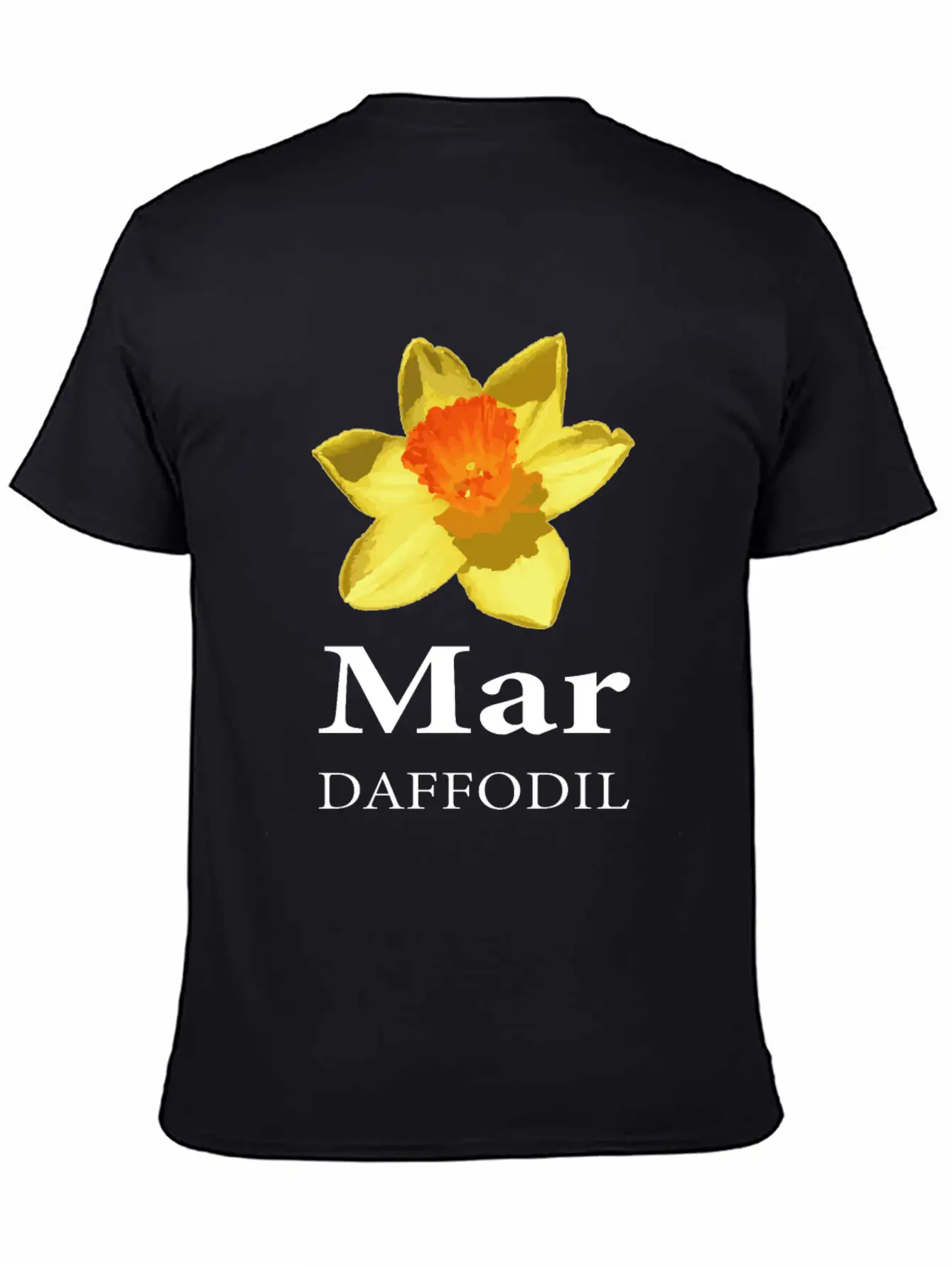 March Daffodil Flower Shop Owner Gift Essential Cotton Tee For Daily Outfits ¨C Unisex Style