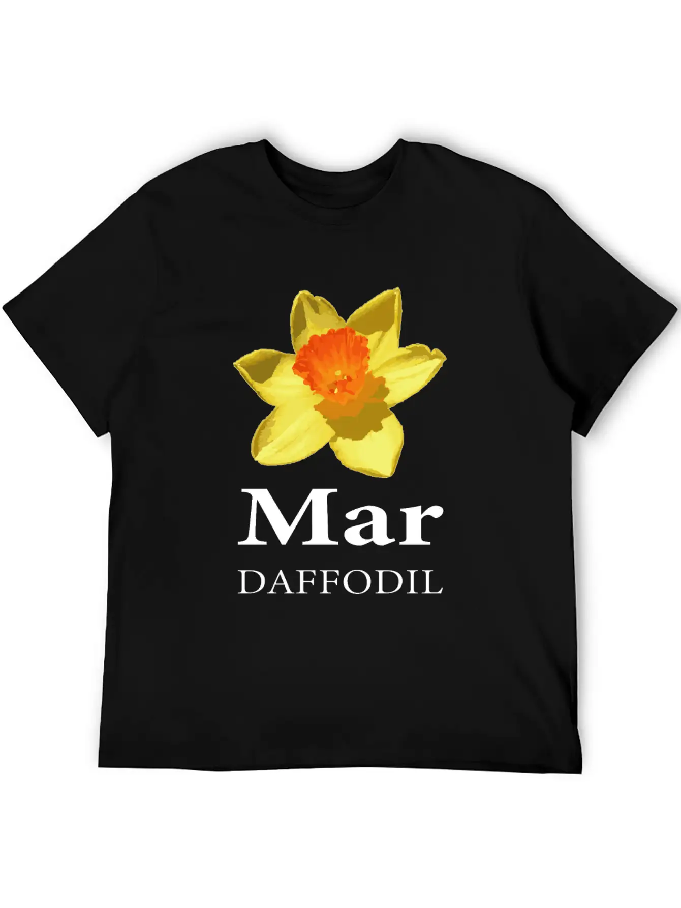 March Daffodil Flower Shop Owner Gift Essential Cotton Tee For Daily Outfits ¨C Unisex Style