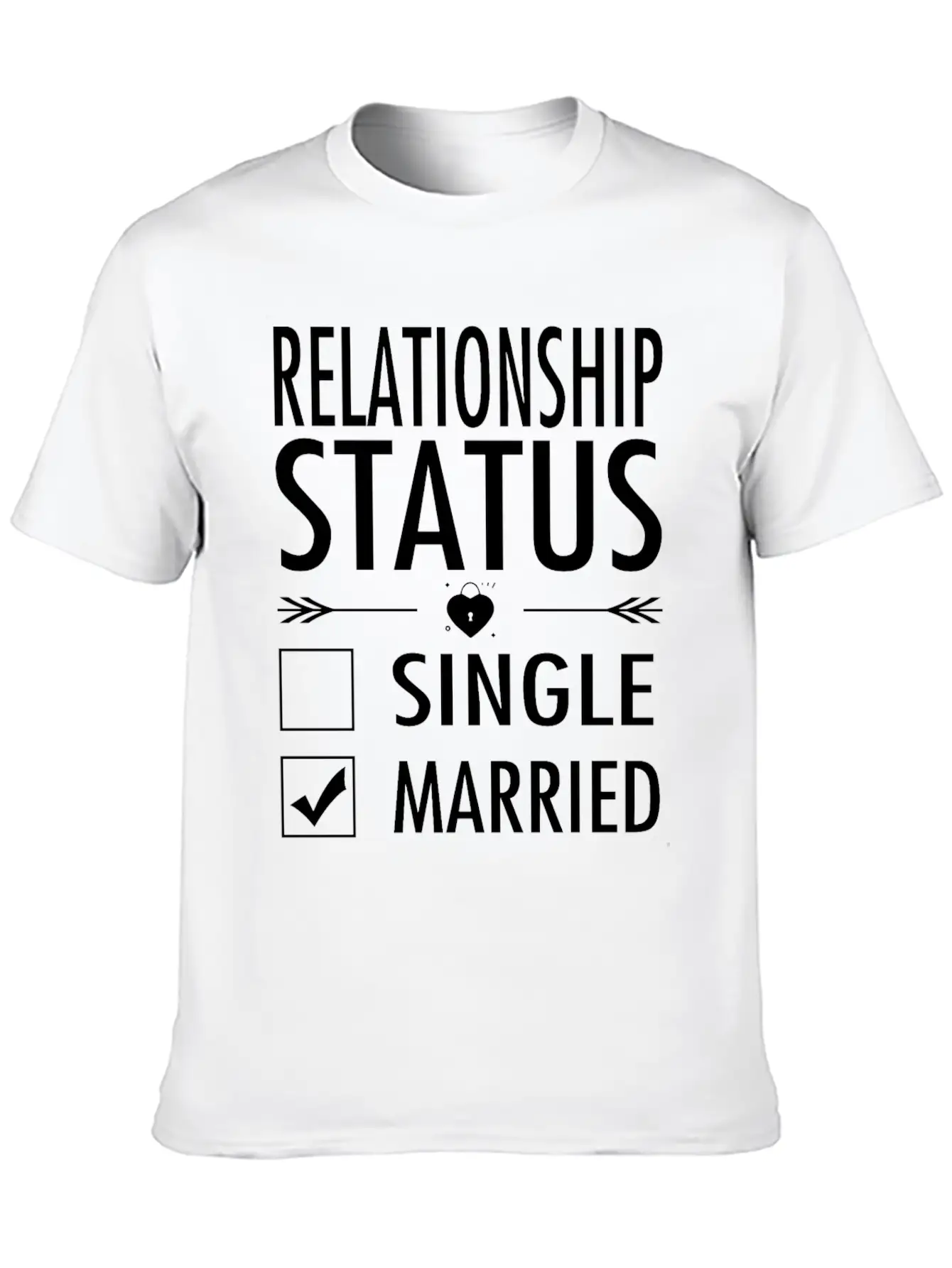 Married Husband Wife Gift Essential Cotton Tee For Daily Outfits ¨C Unisex Style