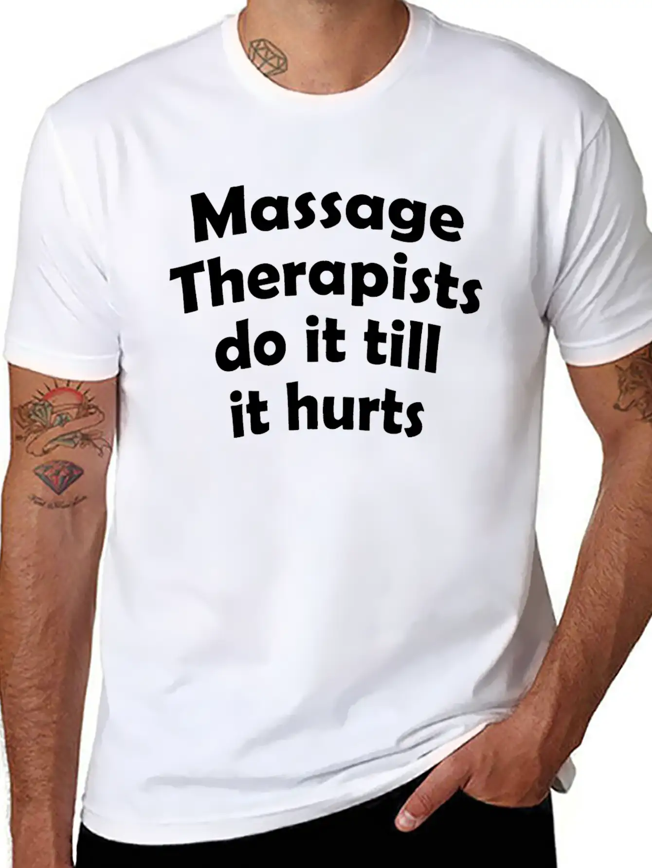 Massage Therapists Hurts T Shirts Essential Cotton Tee For Daily Outfits ¨C Unisex Style