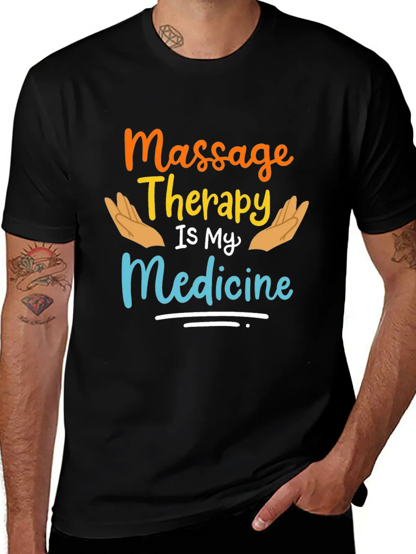 Massage Therapy Basic Graphic T-Shirt ¨C Daily Comfort In Soft Cotton