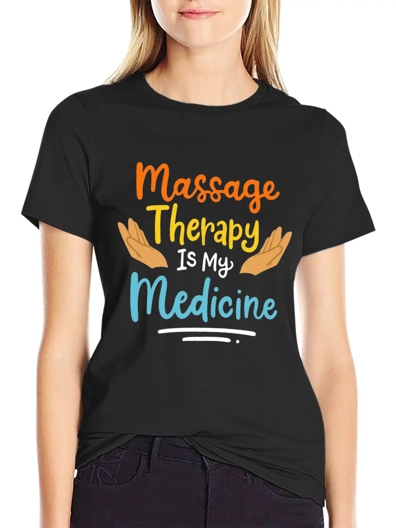 Massage Therapy Basic Graphic T-Shirt ¨C Daily Comfort In Soft Cotton