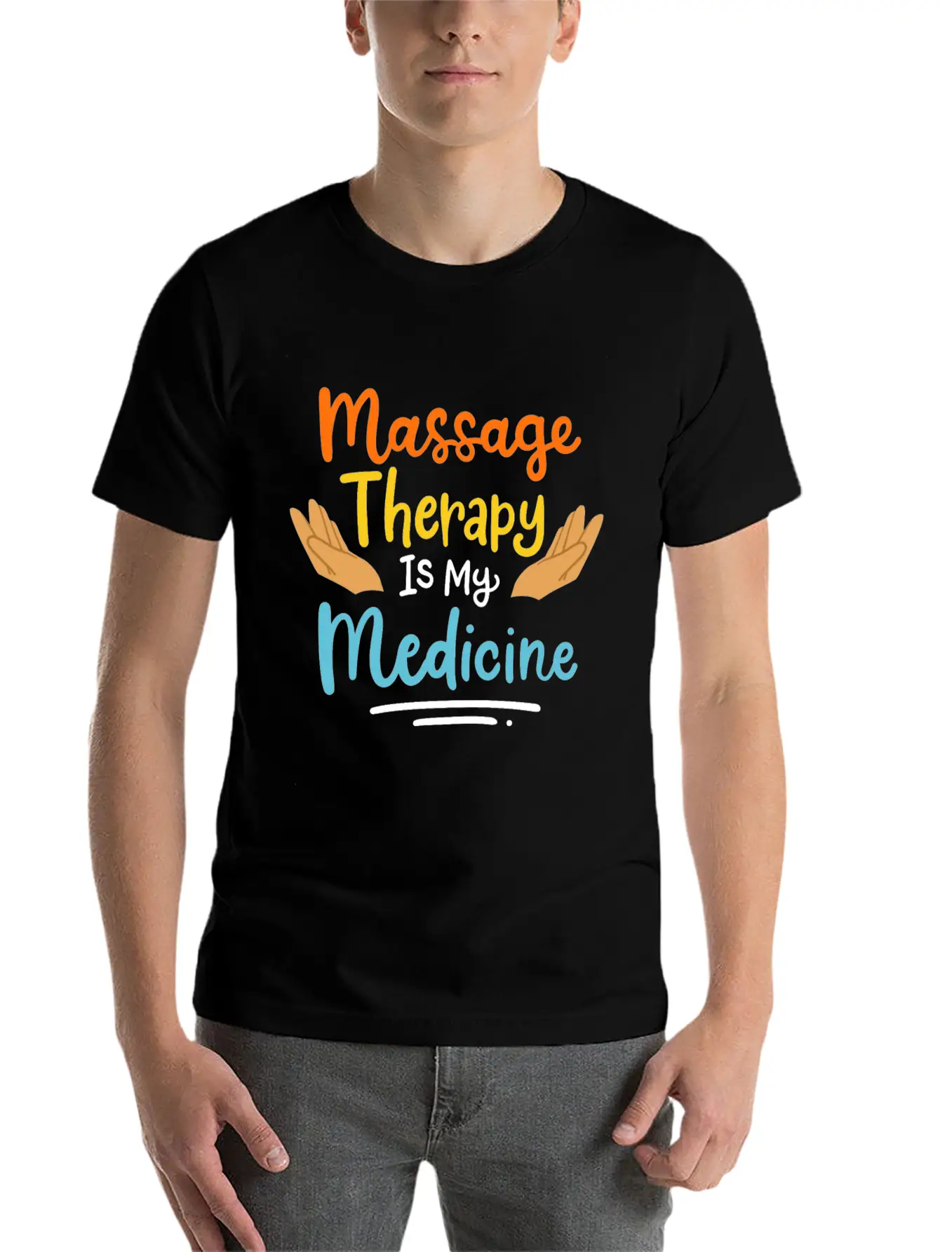 Massage Therapy Basic Graphic T-Shirt ¨C Daily Comfort In Soft Cotton