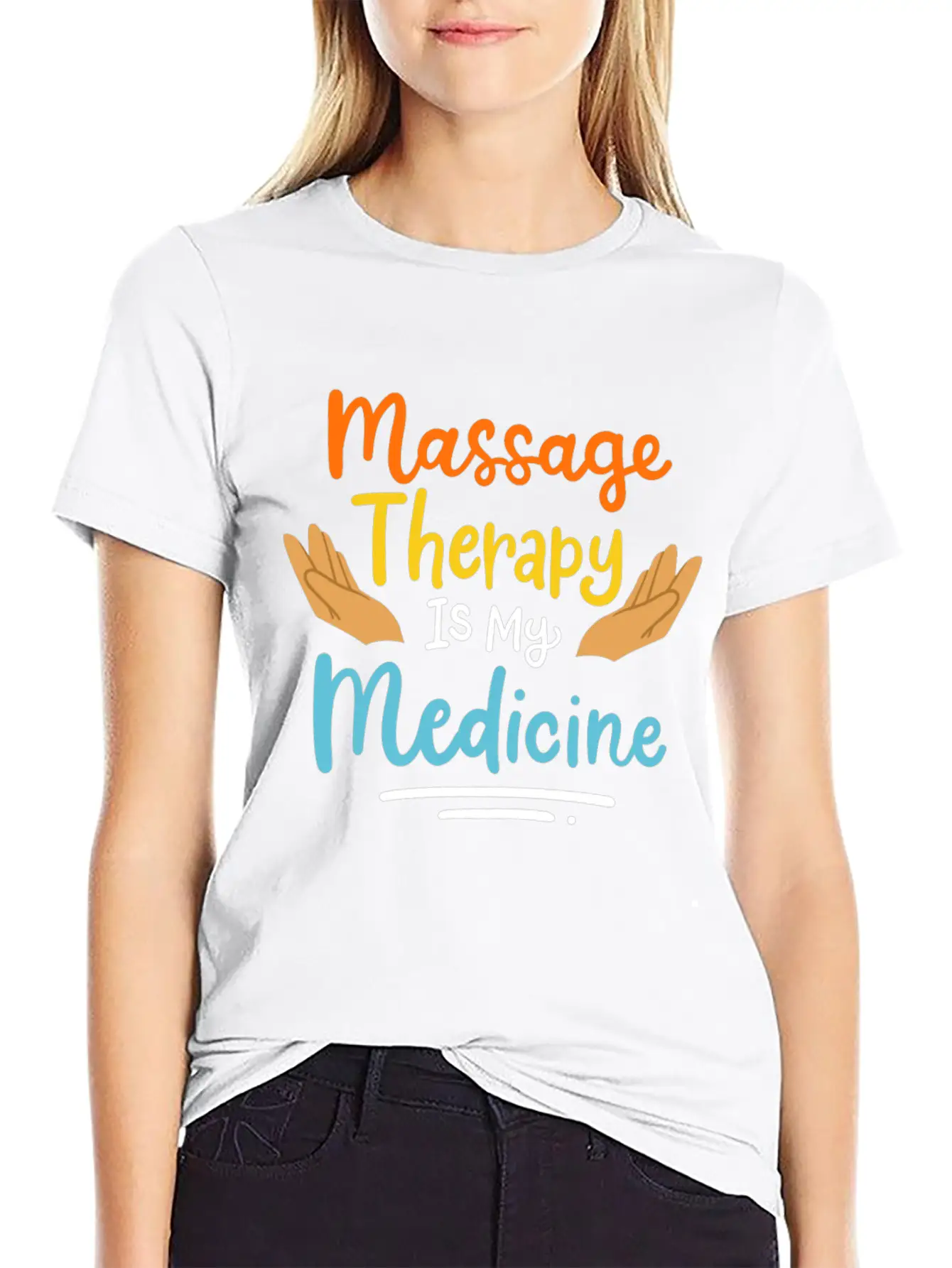 Massage Therapy Basic Graphic T-Shirt ¨C Daily Comfort In Soft Cotton