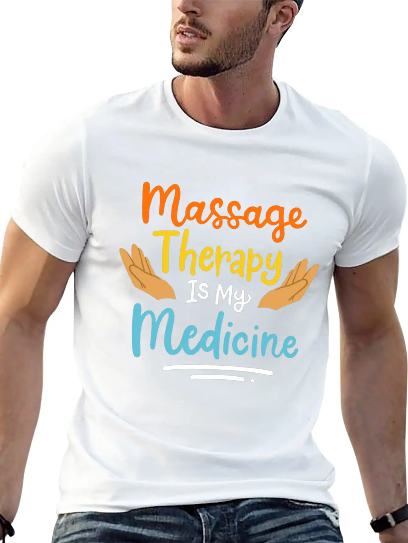 Massage Therapy Basic Graphic T-Shirt ¨C Daily Comfort In Soft Cotton
