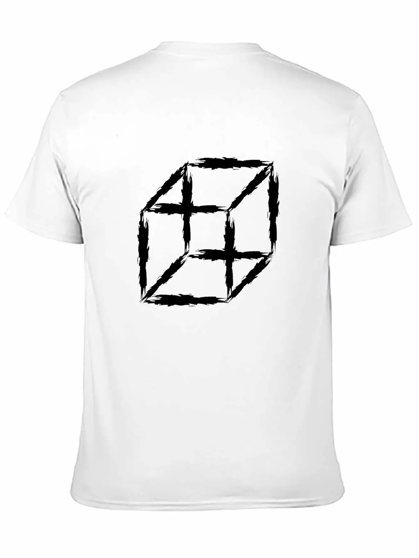 Mathematics Symbol Cubes 3D Basic Graphic T-Shirt ¨C Daily Comfort In Soft Cotton