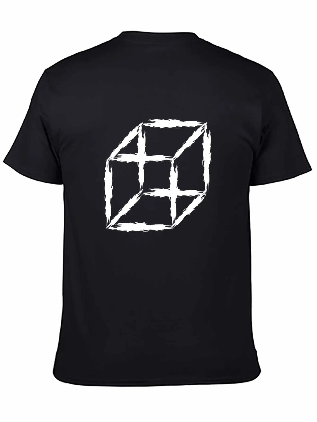 Mathematics Symbol Cubes 3D Basic Graphic T-Shirt ¨C Daily Comfort In Soft Cotton