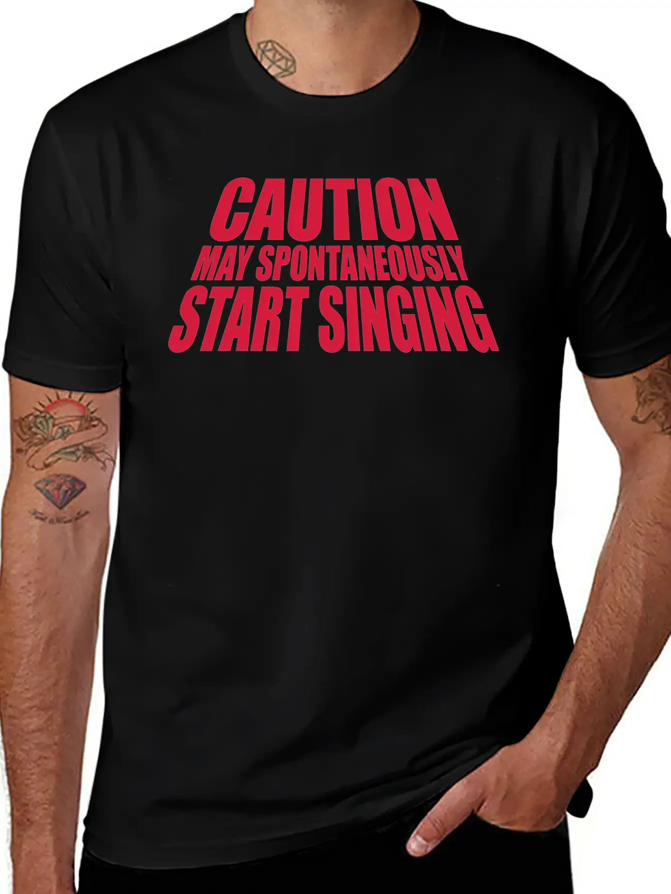 May Spontaneously Start Singing Essential Cotton Tee For Daily Outfits ¨C Unisex Style