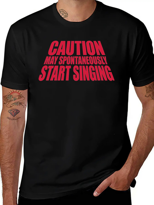 May Spontaneously Start Singing Essential Cotton Tee For Daily Outfits ¨C Unisex Style