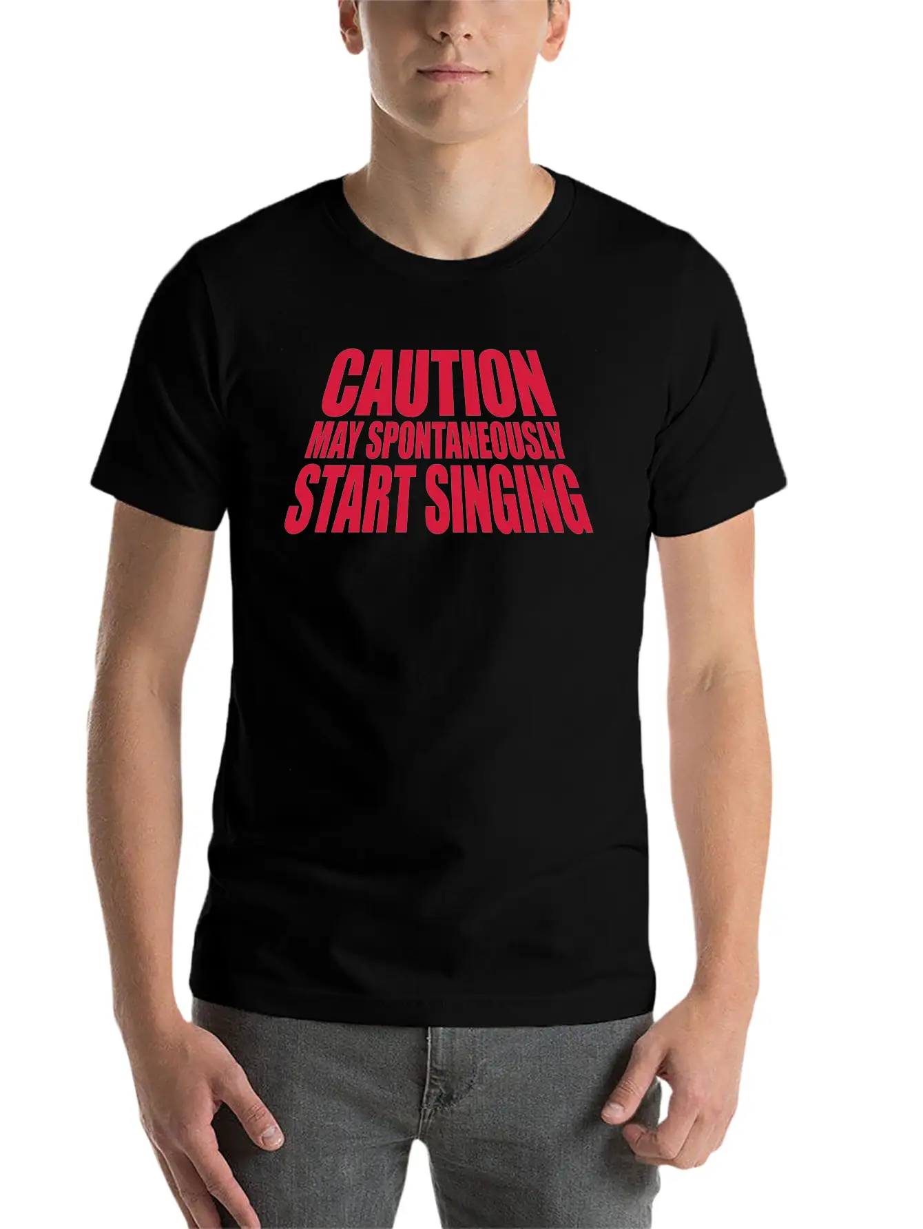 May Spontaneously Start Singing Essential Cotton Tee For Daily Outfits ¨C Unisex Style