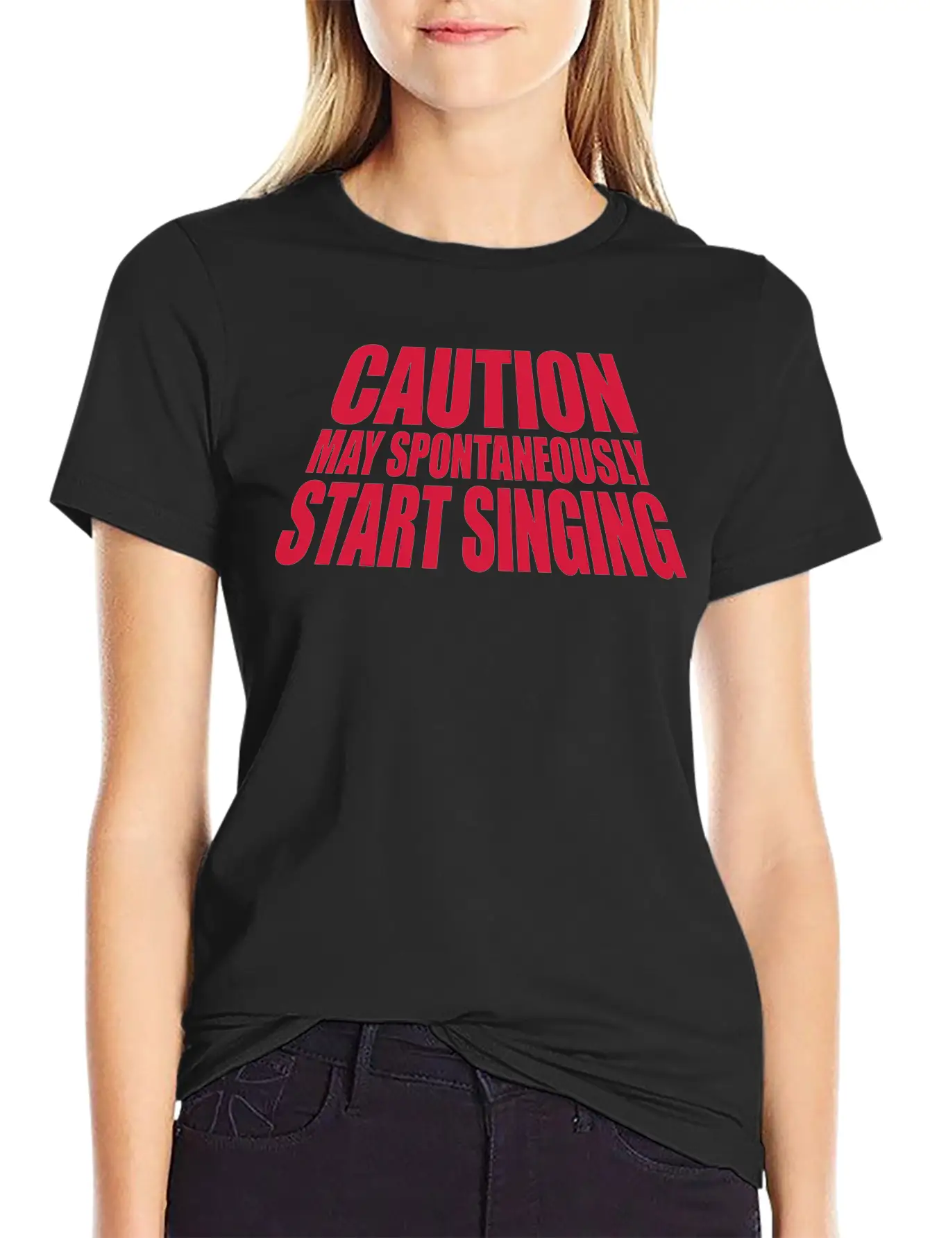 May Spontaneously Start Singing Essential Cotton Tee For Daily Outfits ¨C Unisex Style