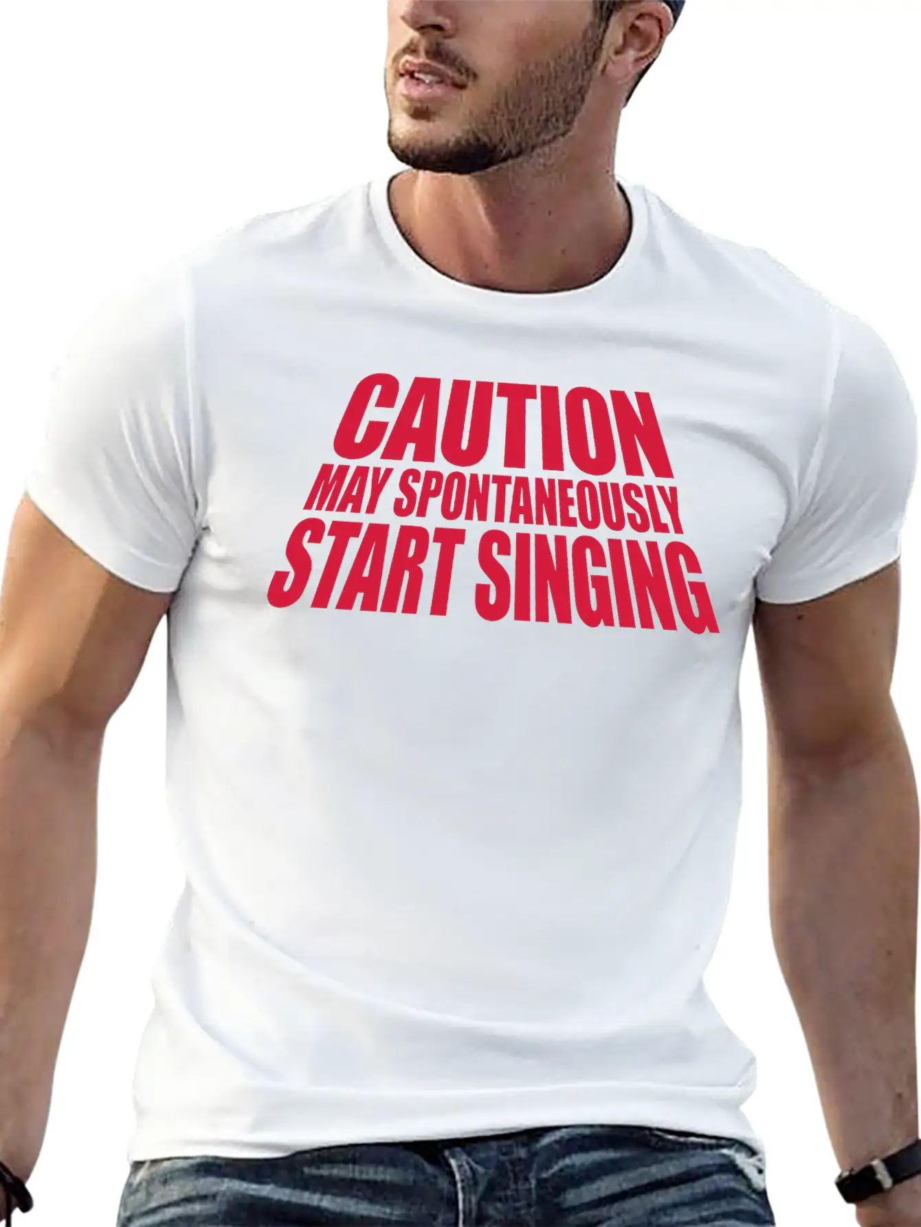 May Spontaneously Start Singing Essential Cotton Tee For Daily Outfits ¨C Unisex Style
