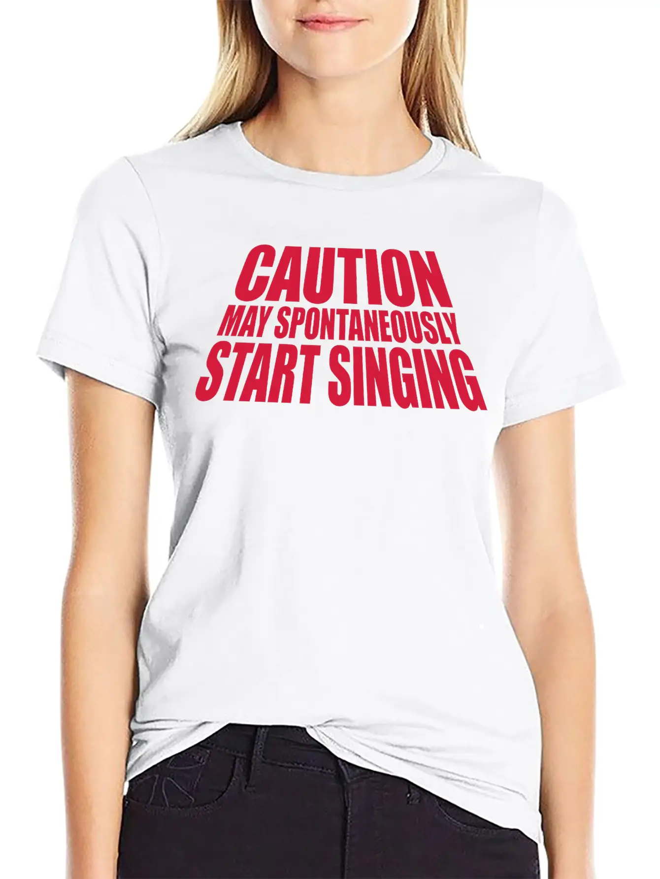 May Spontaneously Start Singing Essential Cotton Tee For Daily Outfits ¨C Unisex Style