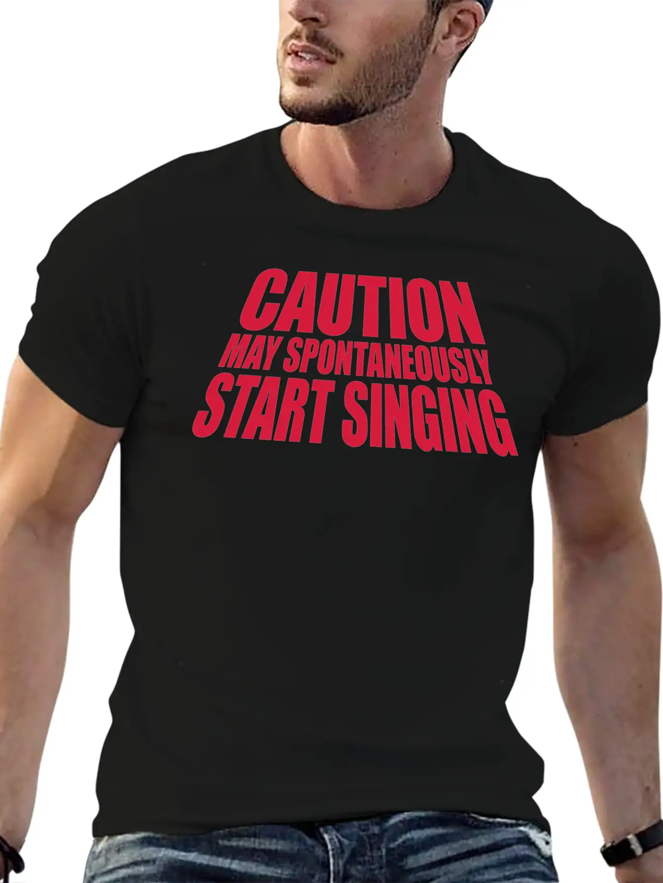 May Spontaneously Start Singing Essential Cotton Tee For Daily Outfits ¨C Unisex Style