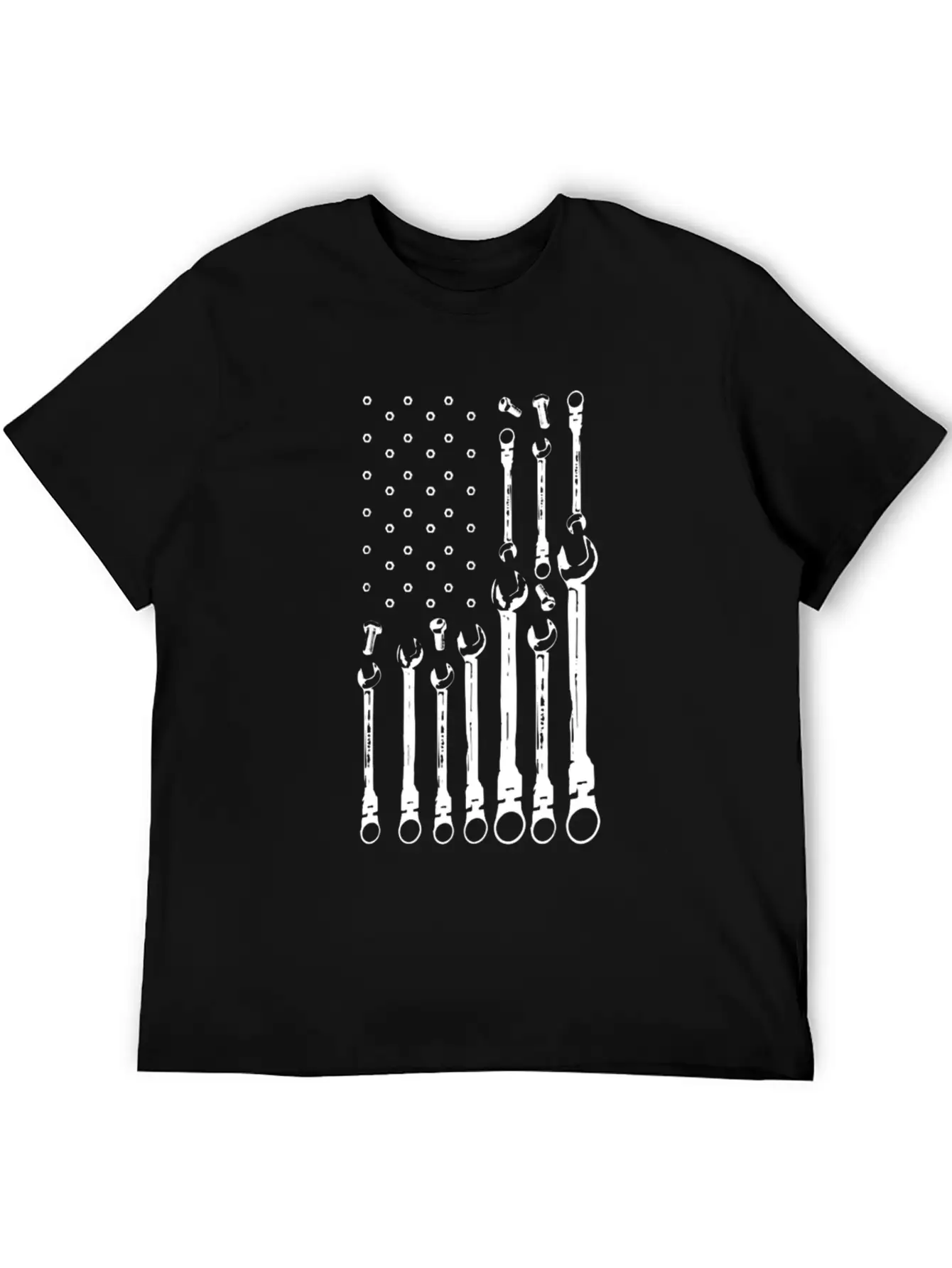 Mechanic Flag Shirt Patriotic Mechanic USA Flag Basic Graphic T-Shirt ¨C Daily Comfort In Soft Cotton