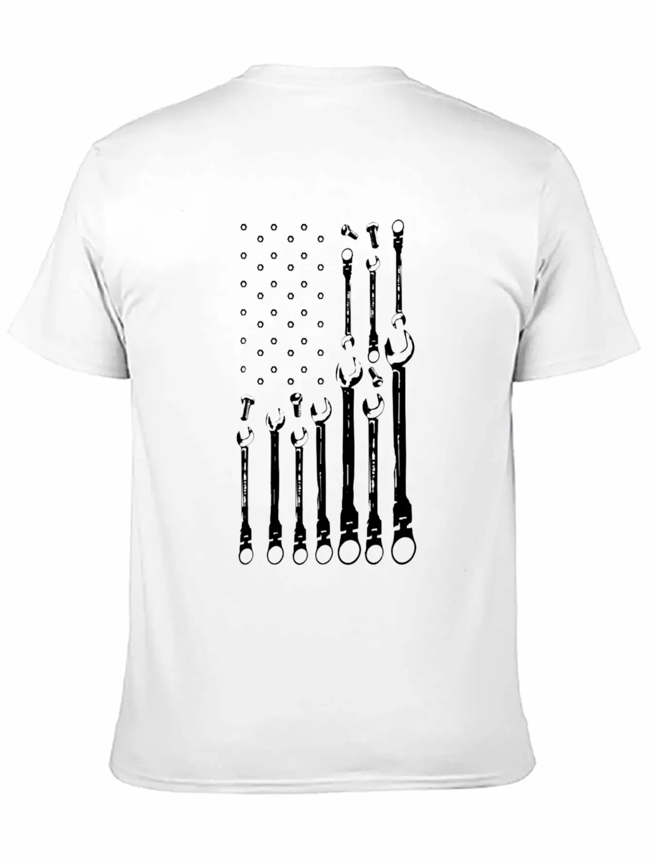 Mechanic Flag Shirt Patriotic Mechanic USA Flag Basic Graphic T-Shirt ¨C Daily Comfort In Soft Cotton