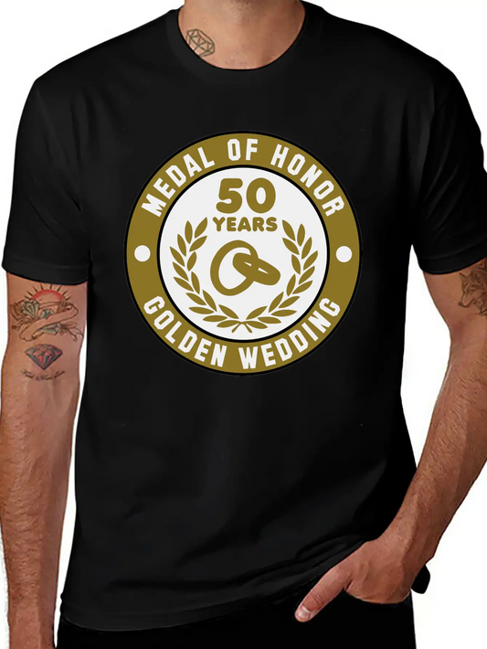 MEDAL OF HONOR 50th GOLDEN WEDDING 3C Soft Cotton Short Sleeve Tee ¨C Unisex Wardrobe Staple