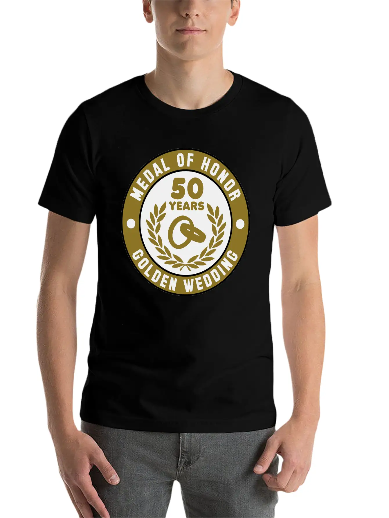 MEDAL OF HONOR 50th GOLDEN WEDDING 3C Soft Cotton Short Sleeve Tee ¨C Unisex Wardrobe Staple